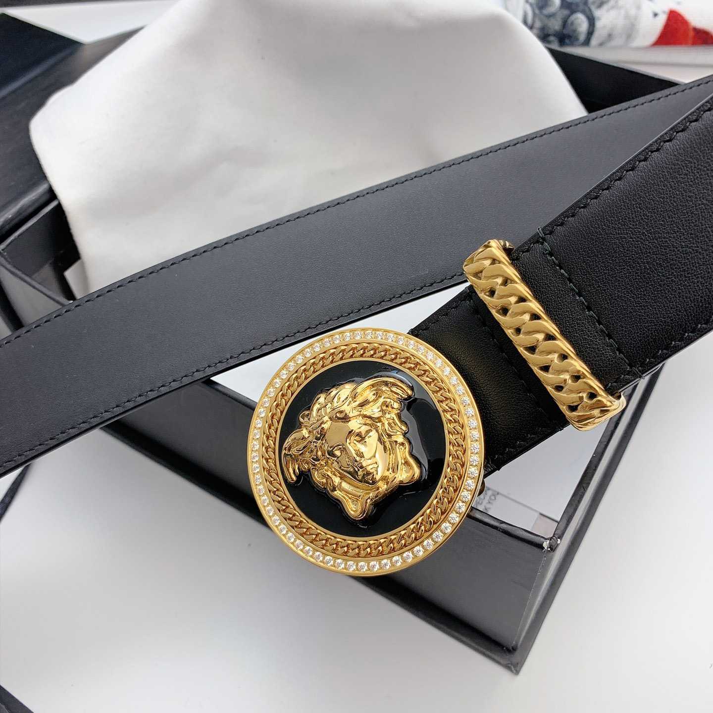 Versace Medusa Biggie Belt - FashionPlug