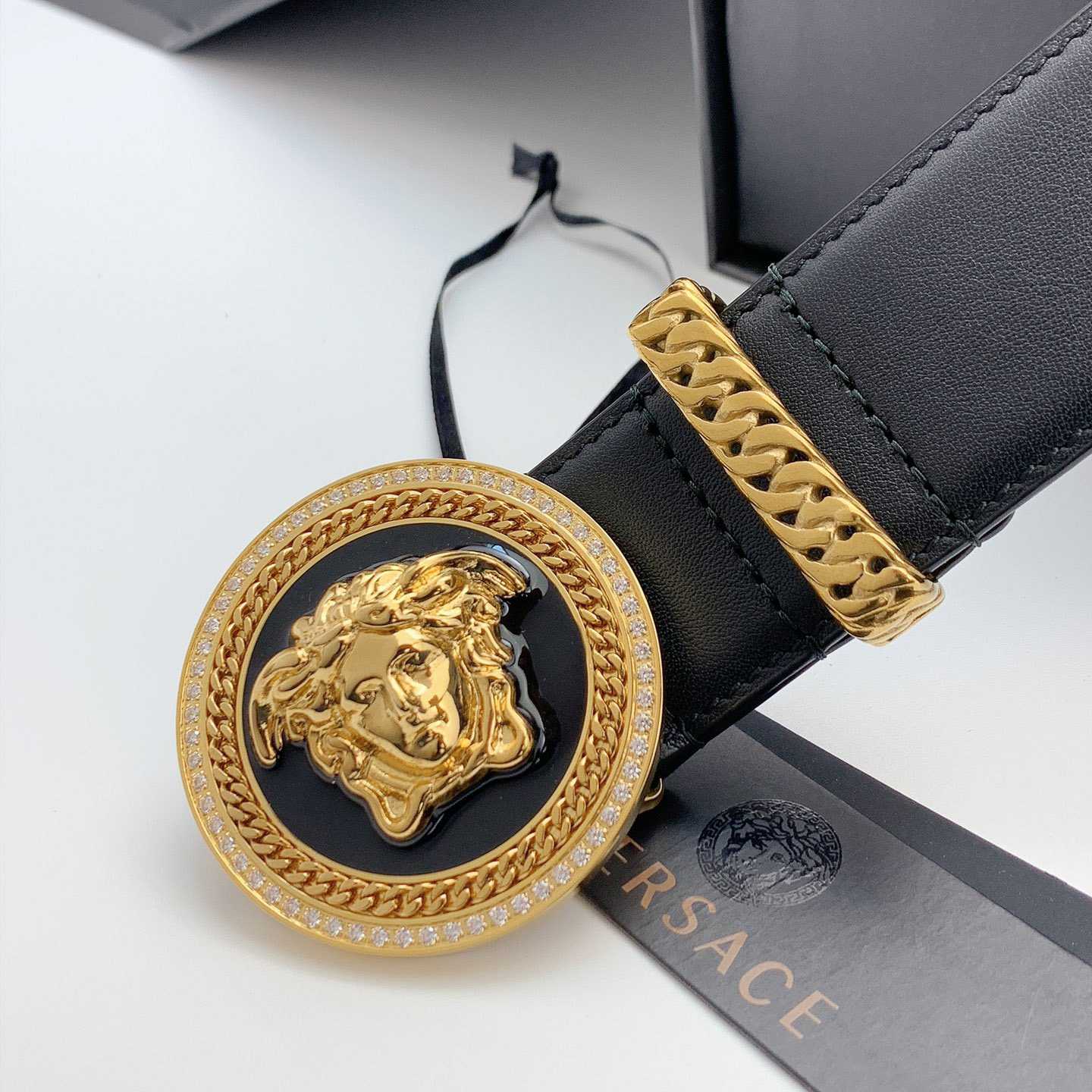 Versace Medusa Biggie Belt - FashionPlug