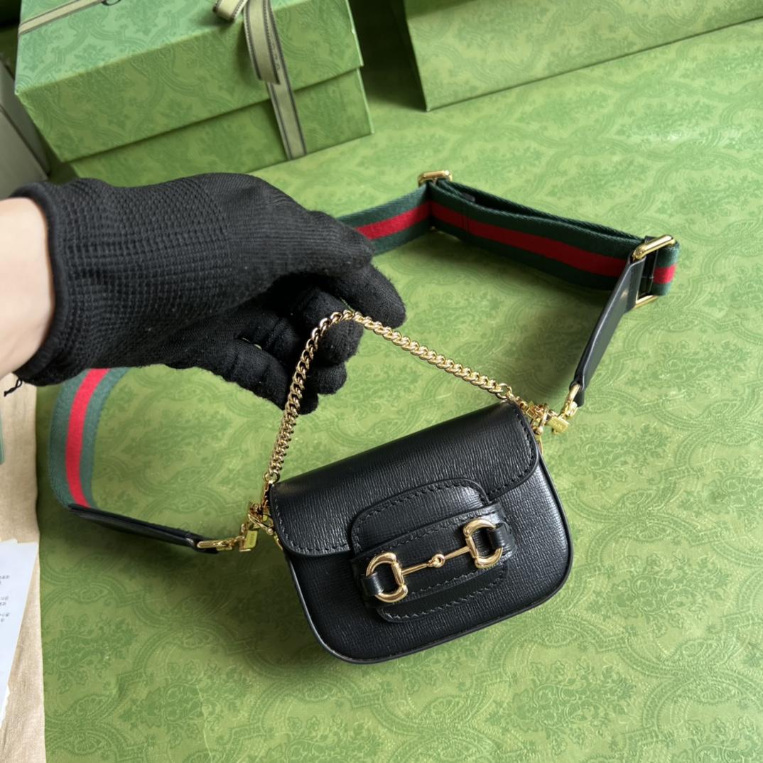 Gucci Horsebit 1955 Strap Wallet(12-9-4cm) - FashionPlug
