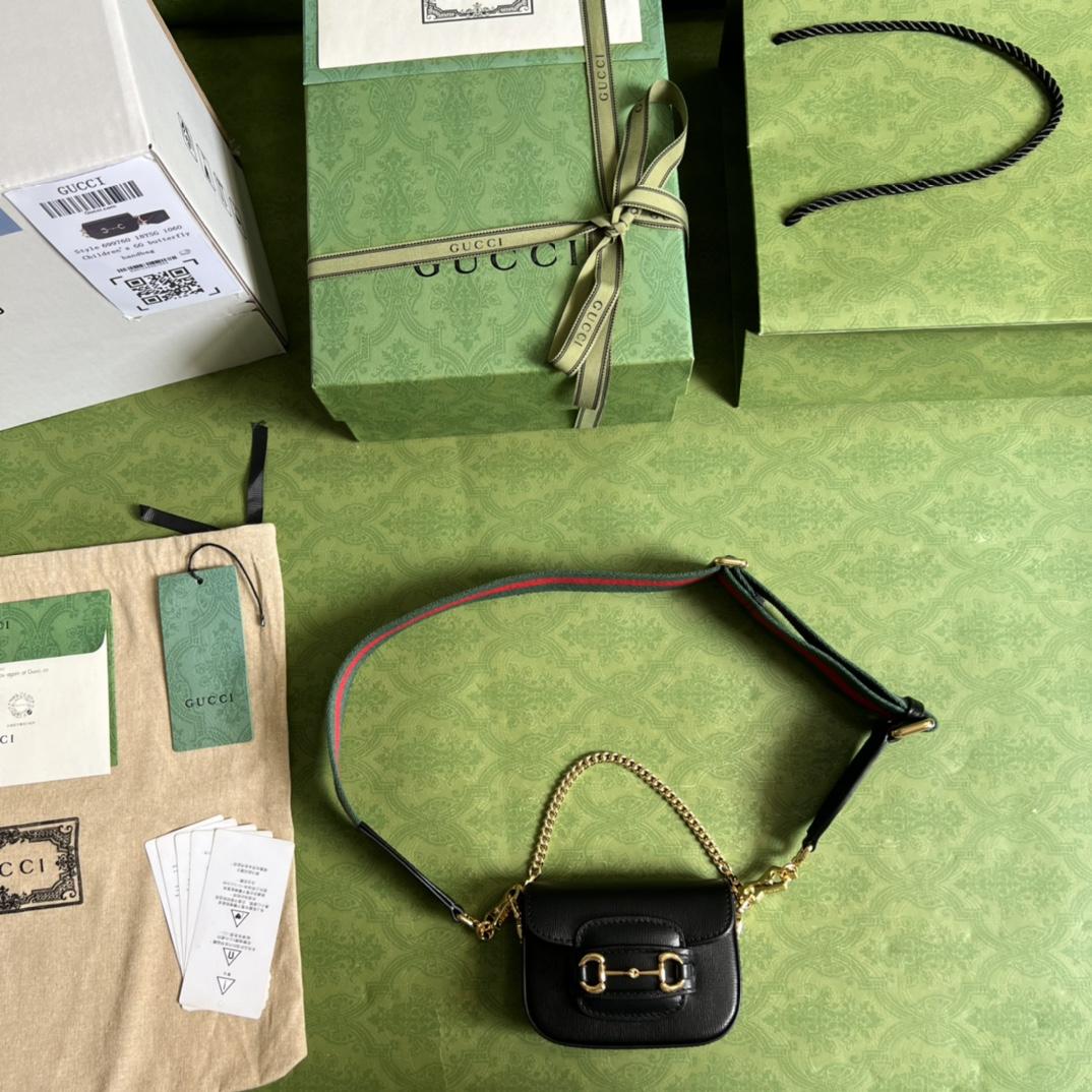 Gucci Horsebit 1955 Strap Wallet(12-9-4cm) - FashionPlug