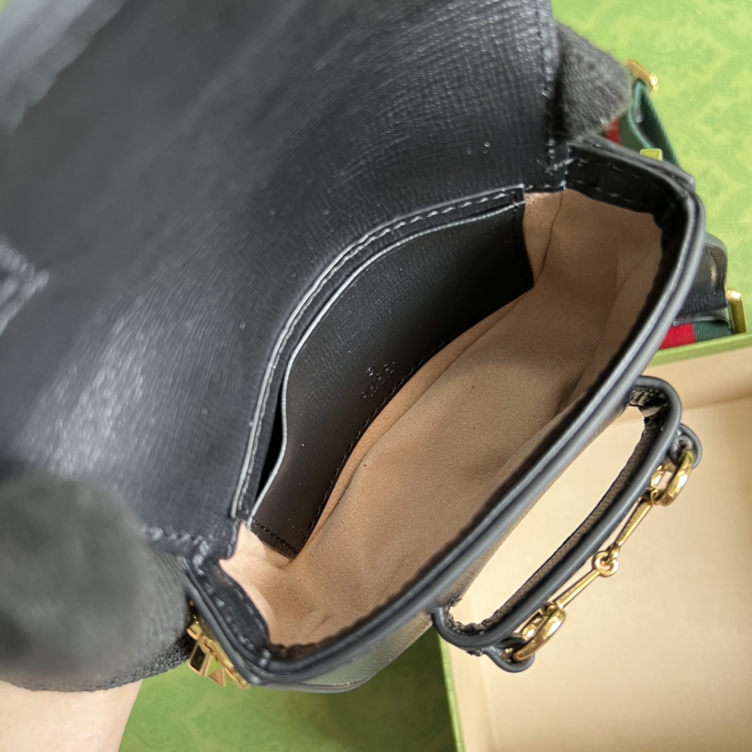 Gucci Horsebit 1955 Strap Wallet(12-9-4cm) - FashionPlug