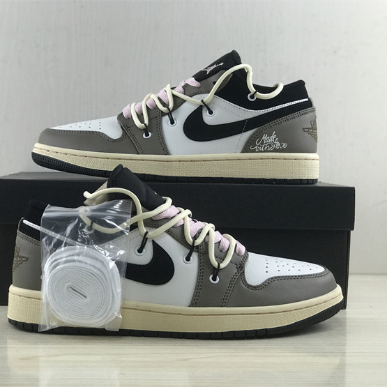 Air Jordan 1 Low Sneaker   553558-062 - FashionPlug
