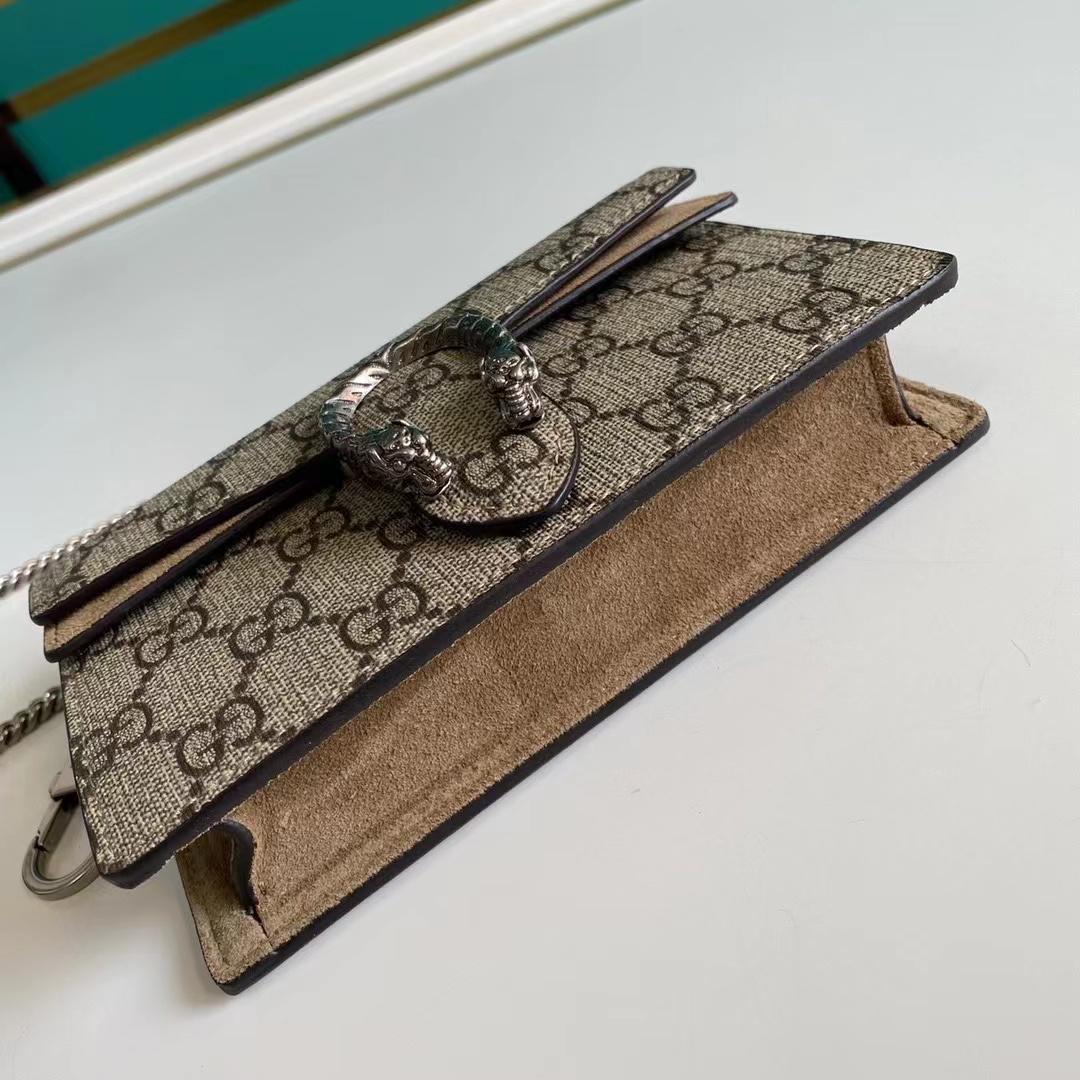 Gucci Dionysus GG Supreme Super Mini Bag(16.5-10-4.5cm)   476432 - FashionPlug