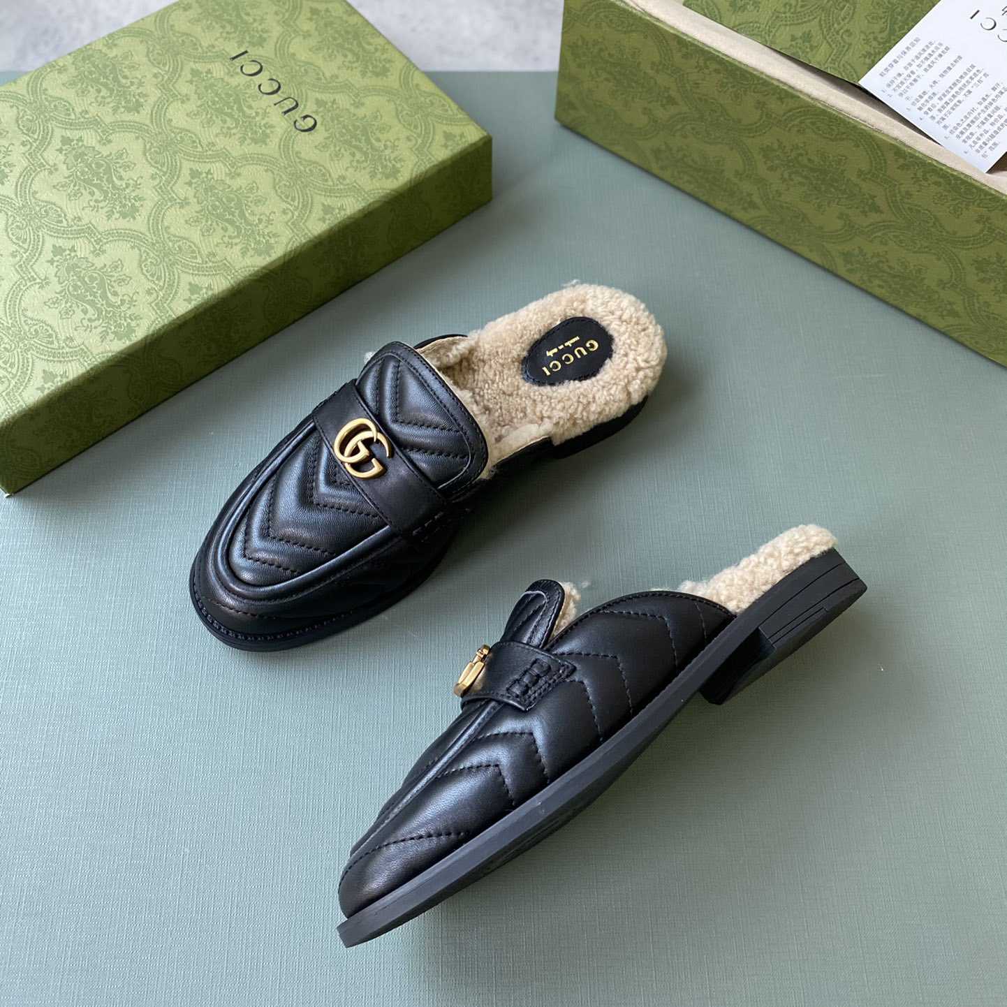 Gucci Women's Double G Slippers - FashionPlug