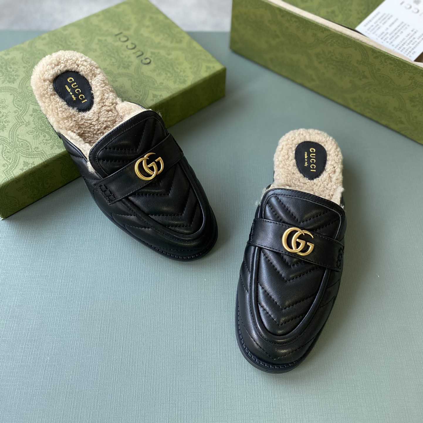 Gucci Women's Double G Slippers - FashionPlug