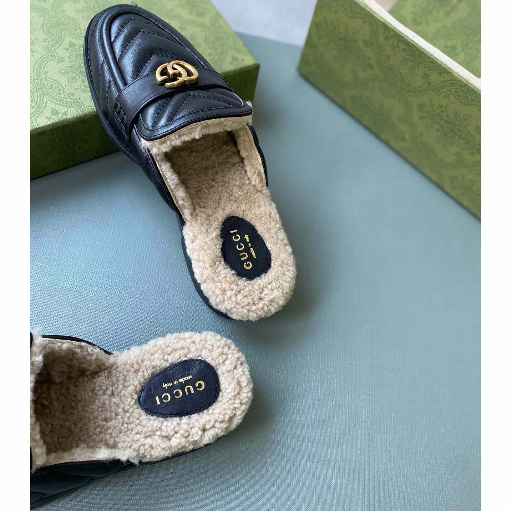 Gucci Women's Double G Slippers - FashionPlug