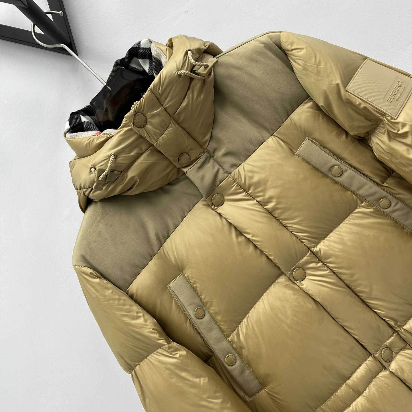 Burberry Logo Appliqué Nylon Puffer Coat - FashionPlug