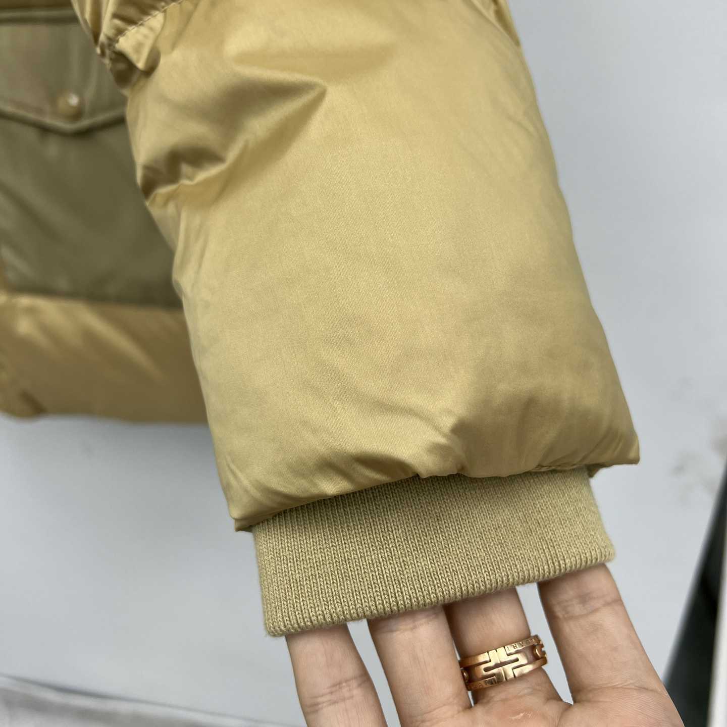 Burberry Logo Appliqué Nylon Puffer Coat - FashionPlug