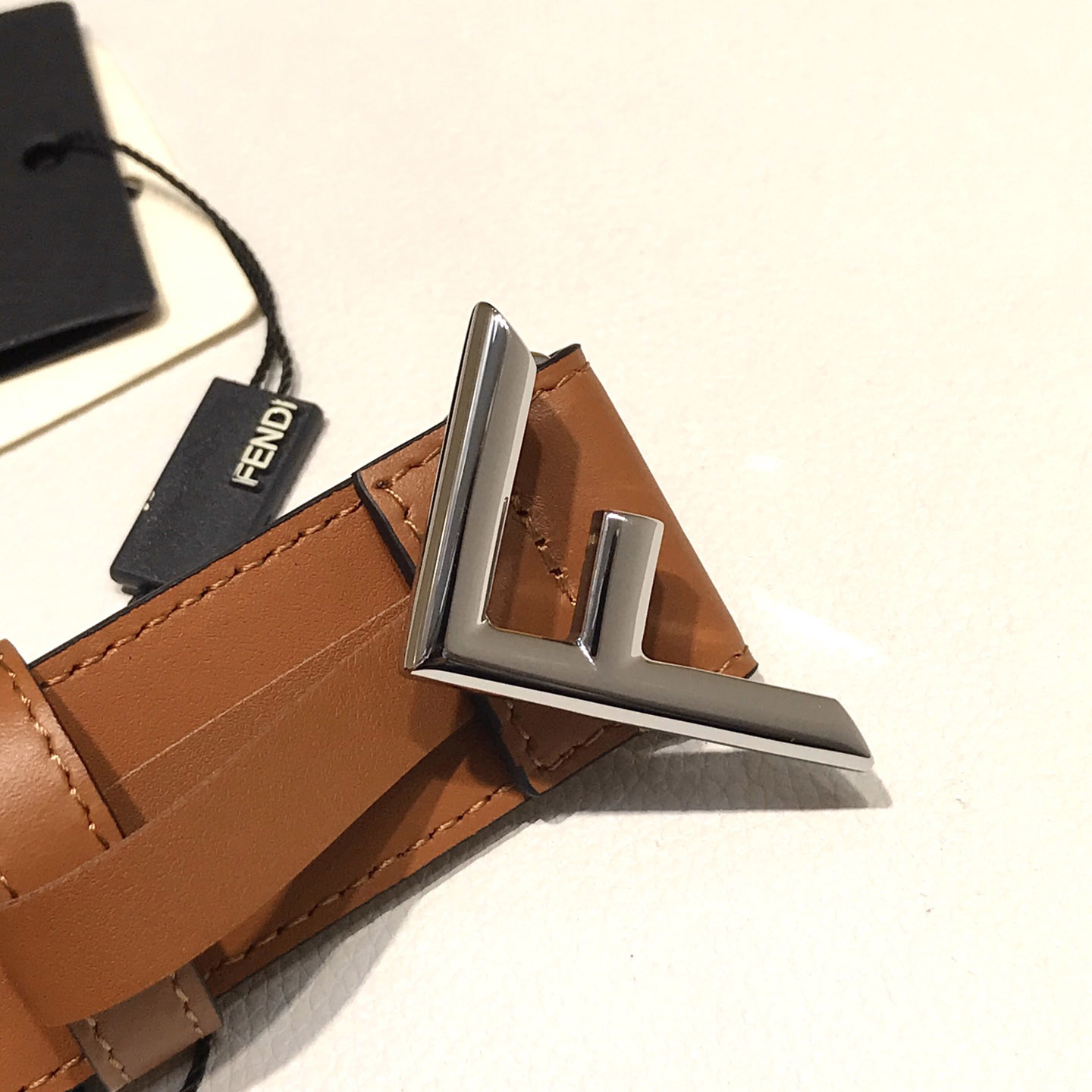 Fendi Brown Leather Belt - FashionPlug