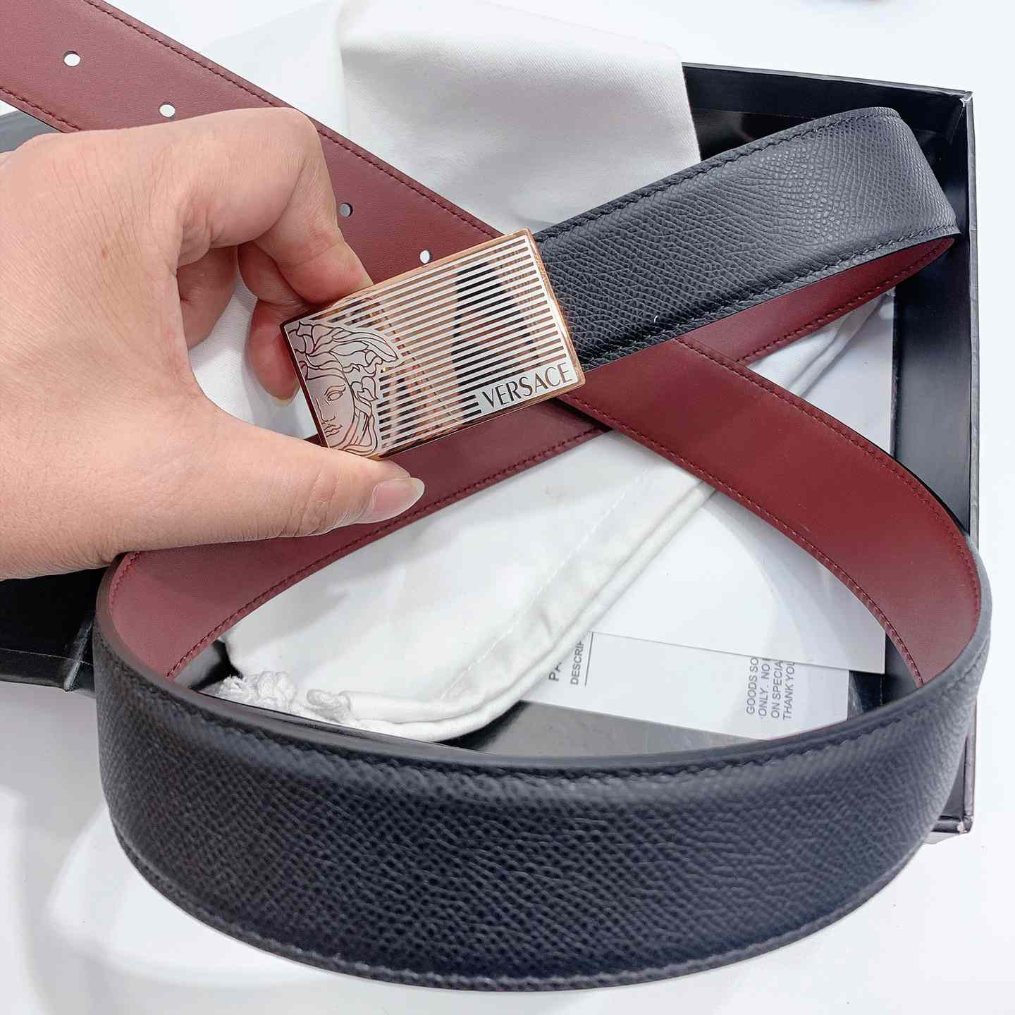 Versace Leather Belt - FashionPlug