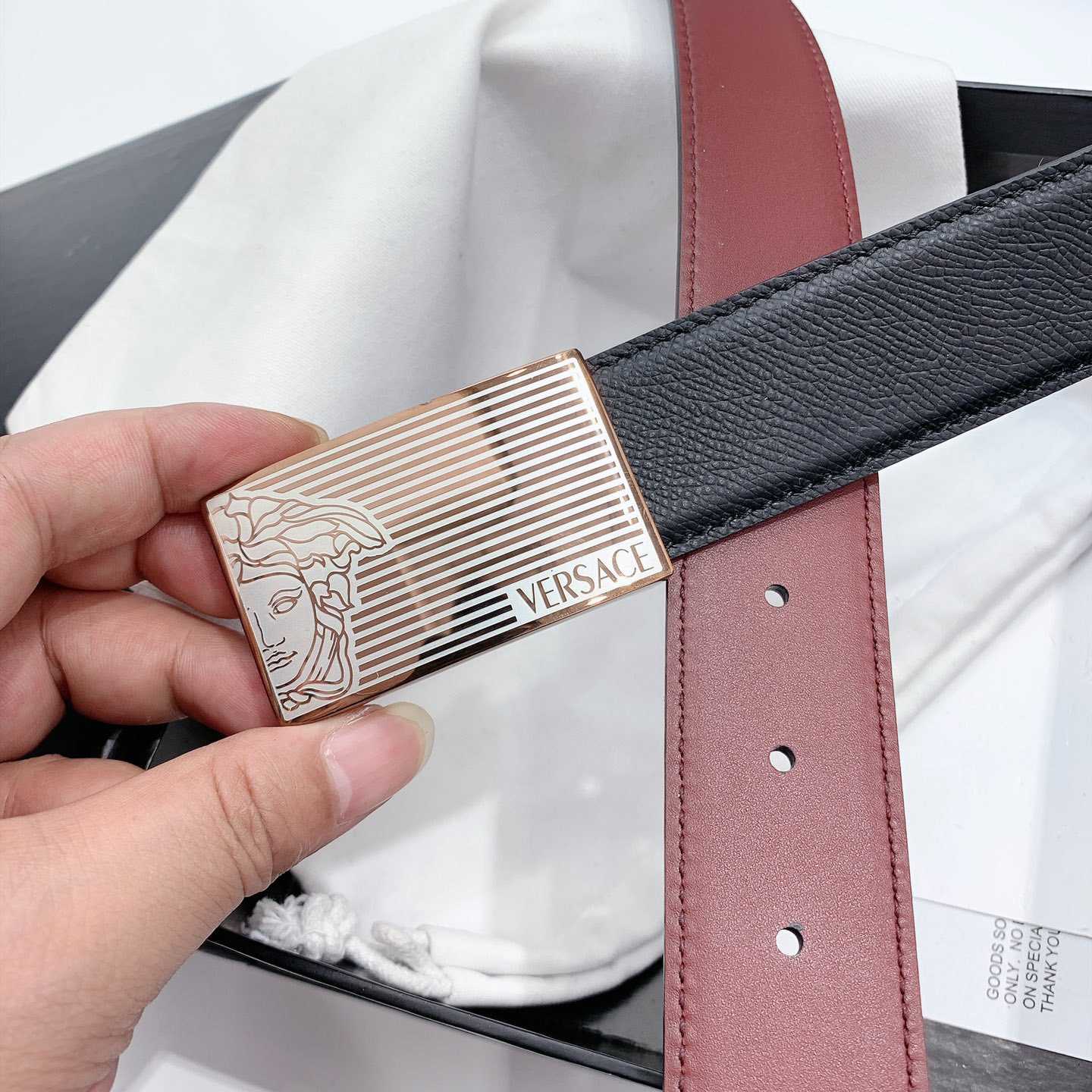 Versace Leather Belt - FashionPlug