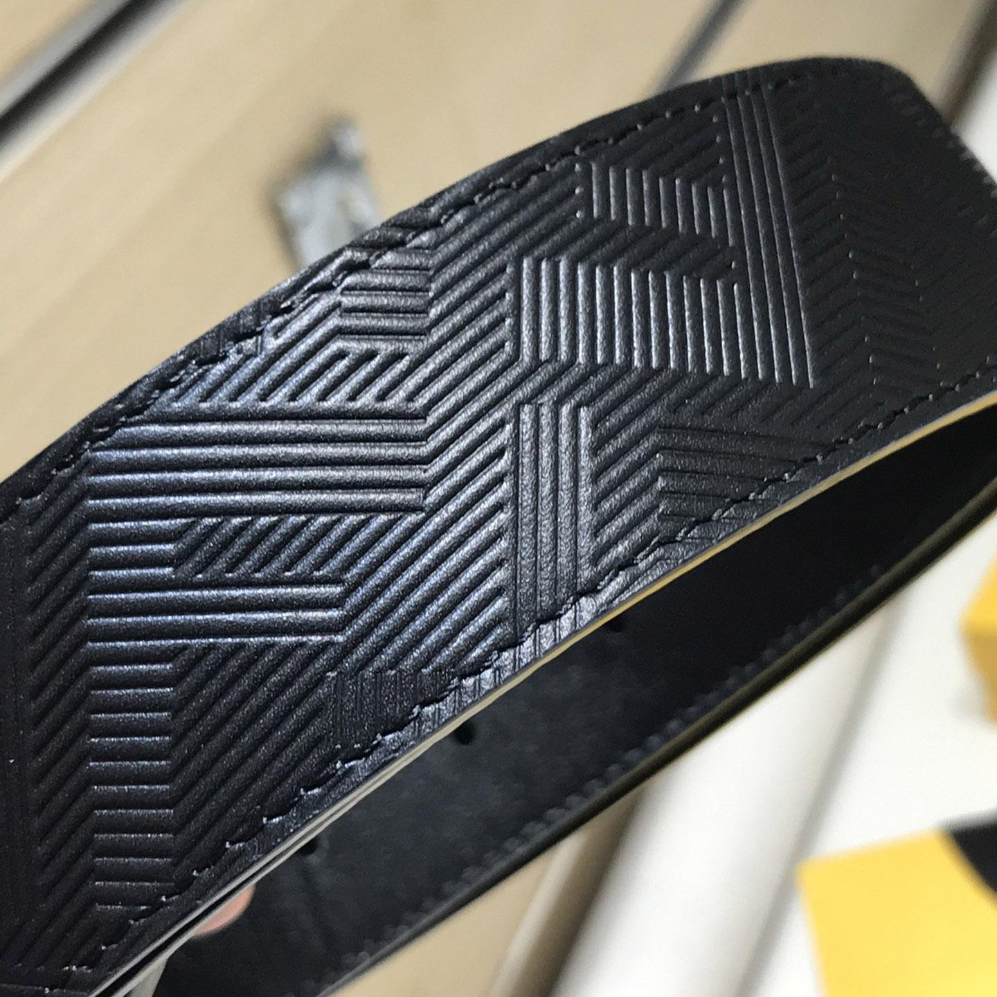 Fendi Edge Black Leather Belt - FashionPlug