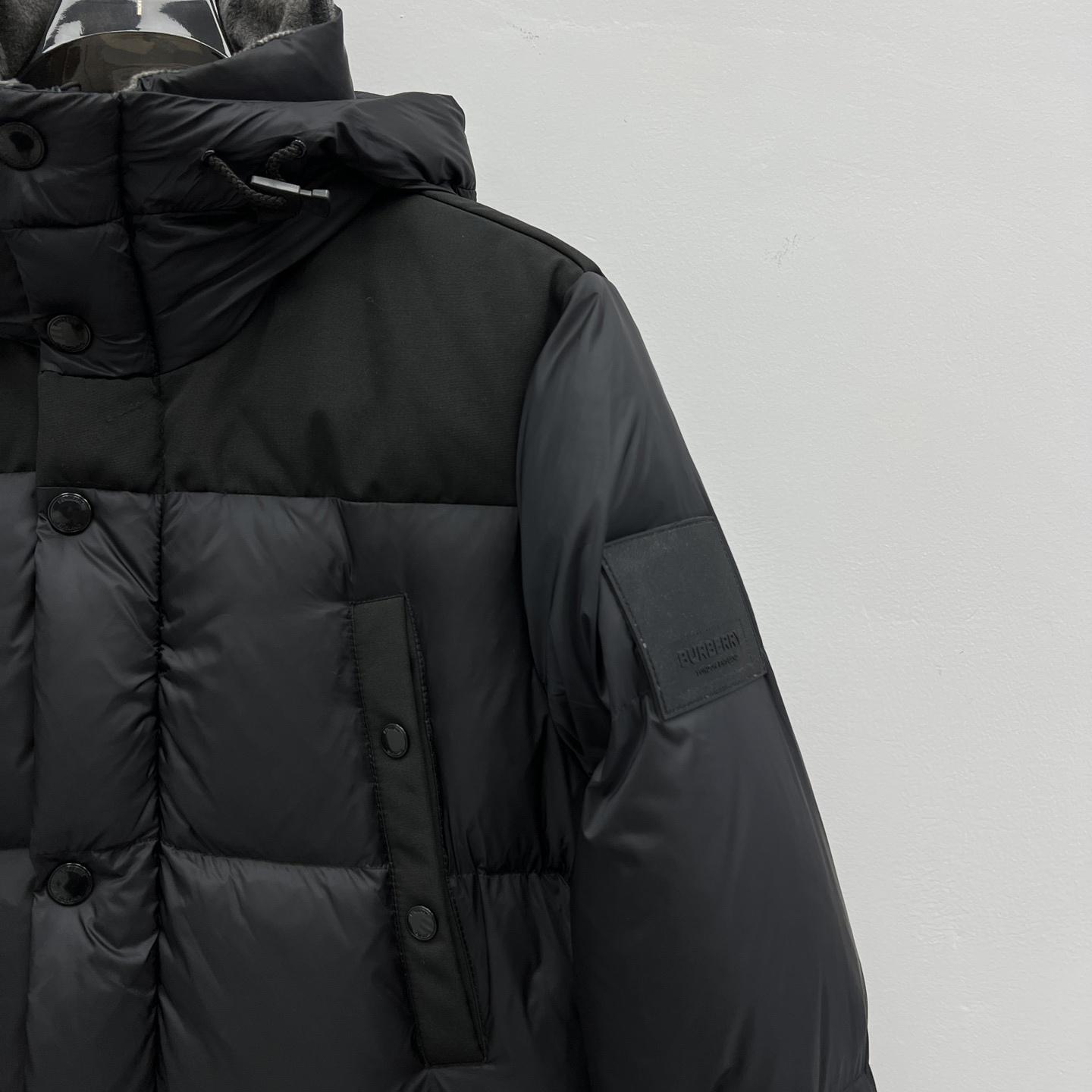 Burberry Logo Appliqué Nylon Puffer Coat - FashionPlug