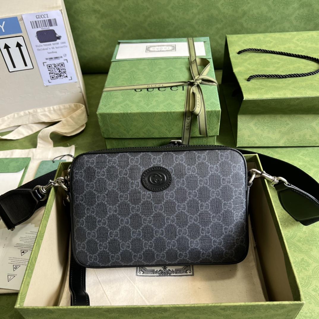 Gucci Shoulder Bag With Interlocking G(24.5-16-4.5cm) - FashionPlug