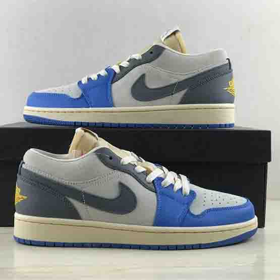 Air Jordan 1 Low “UNC Grey” Sneaker     DZ5376-469 - FashionPlug
