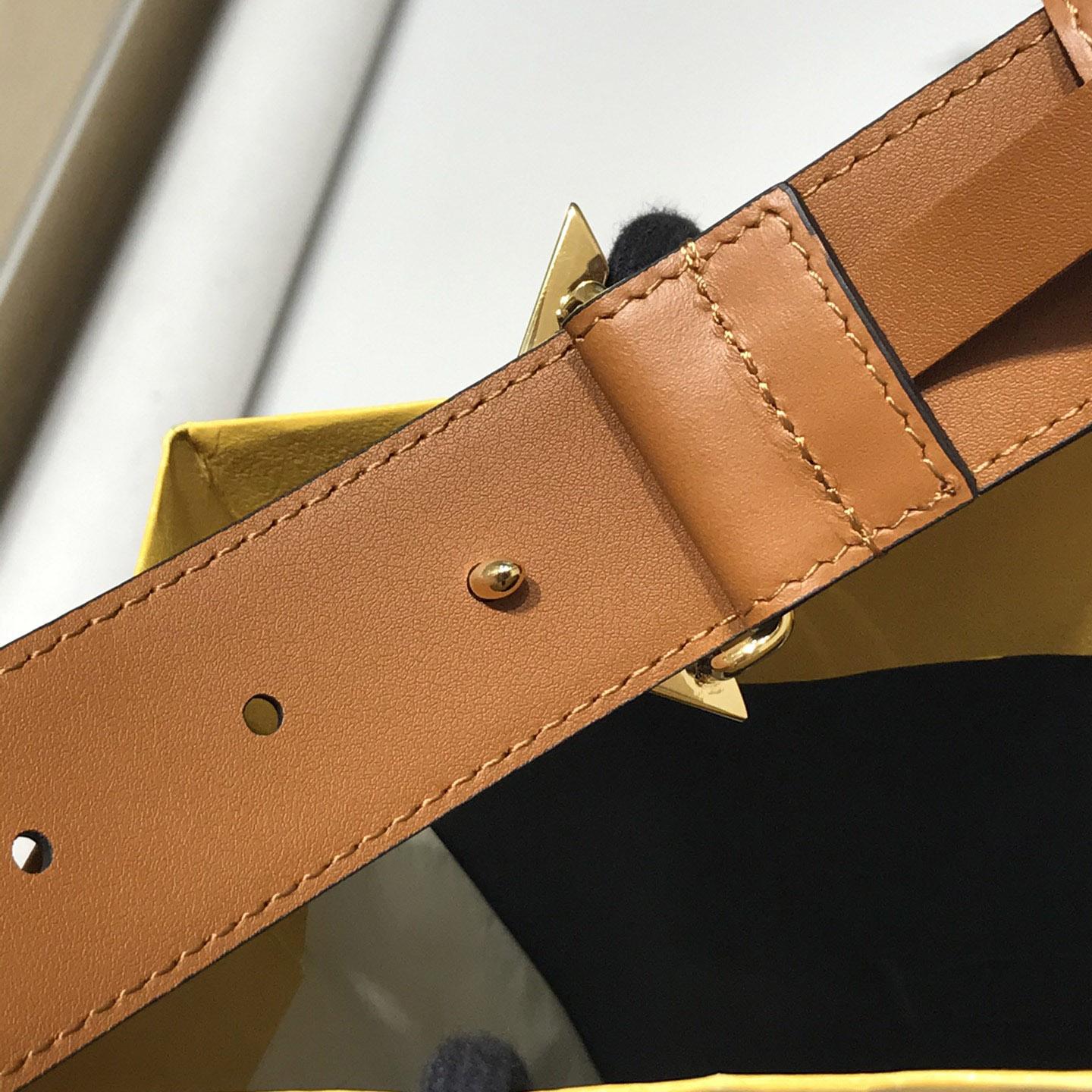 Fendi Brown Leather Belt - FashionPlug