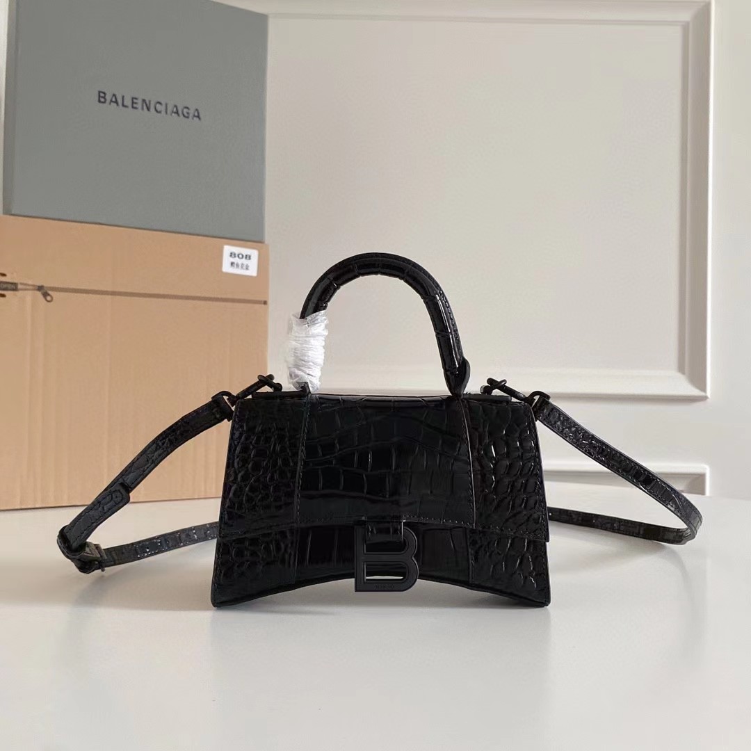 Balenciaga Hourglass Small Handbag  (23-10-14cm) - FashionPlug
