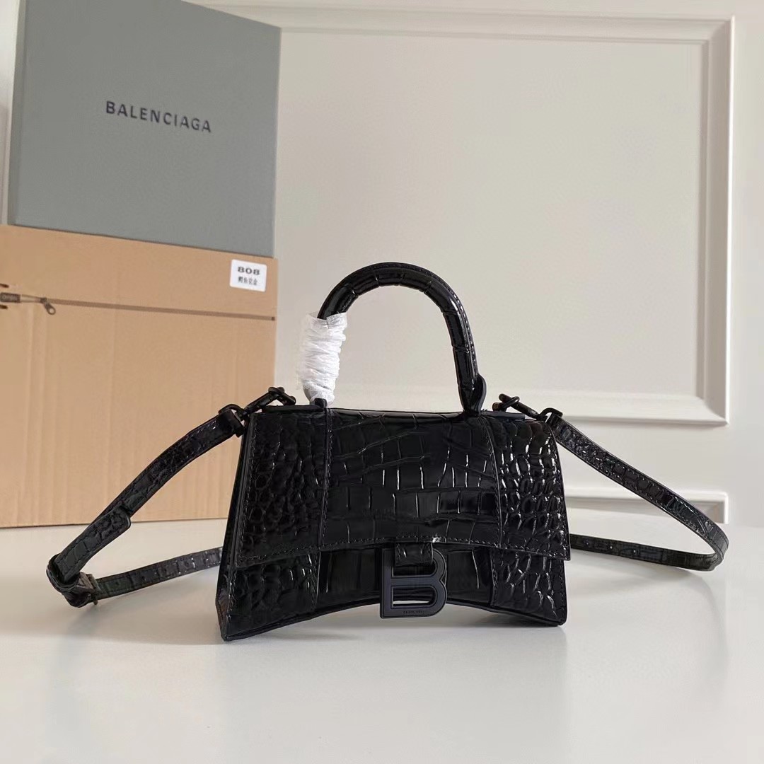 Balenciaga Hourglass Small Handbag  (23-10-14cm) - FashionPlug