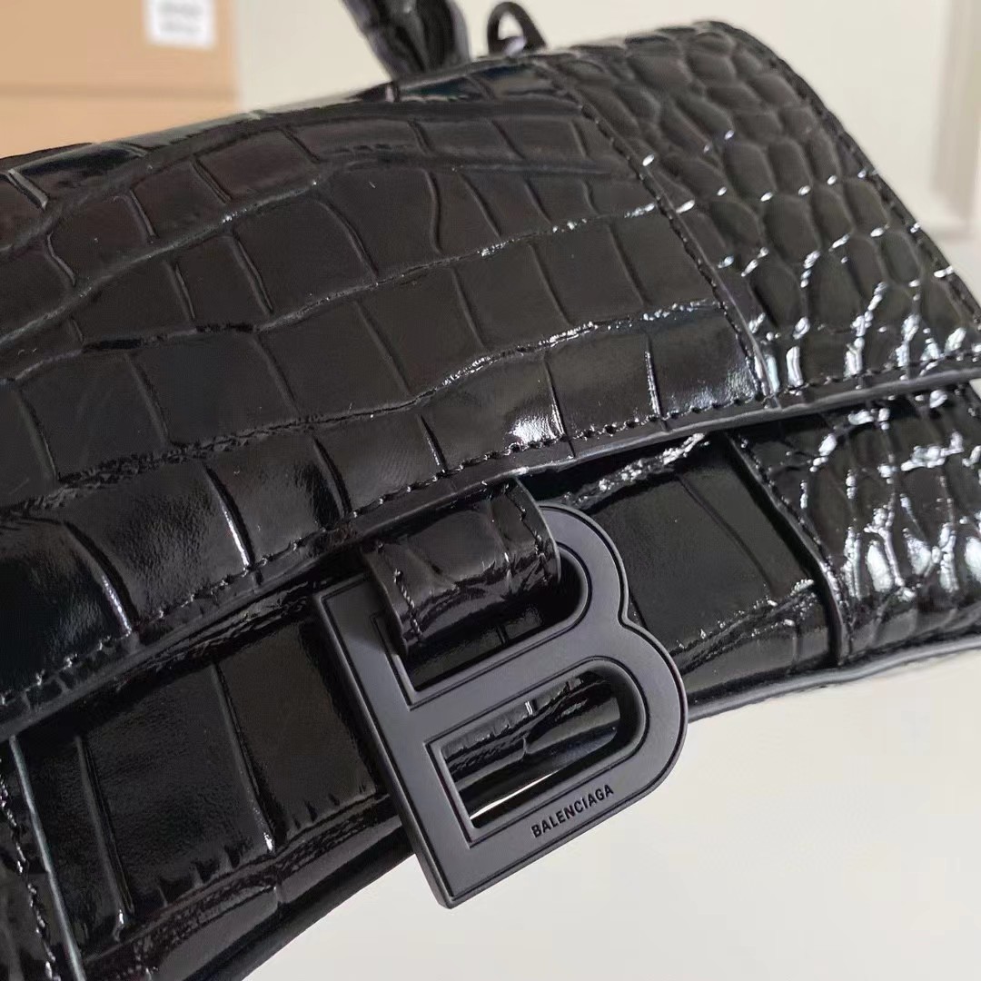 Balenciaga Hourglass Small Handbag  (23-10-14cm) - FashionPlug