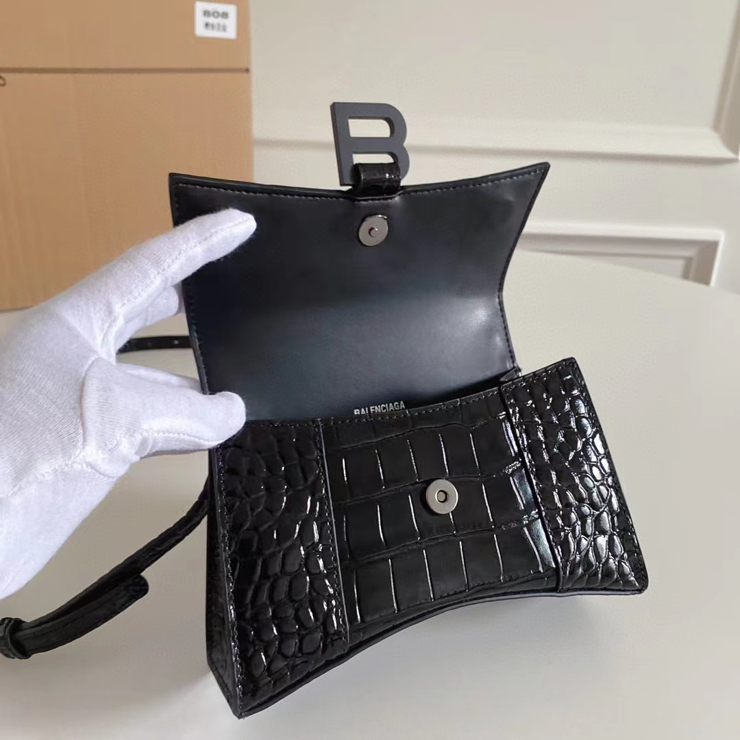 Balenciaga Hourglass Small Handbag  (23-10-14cm) - FashionPlug