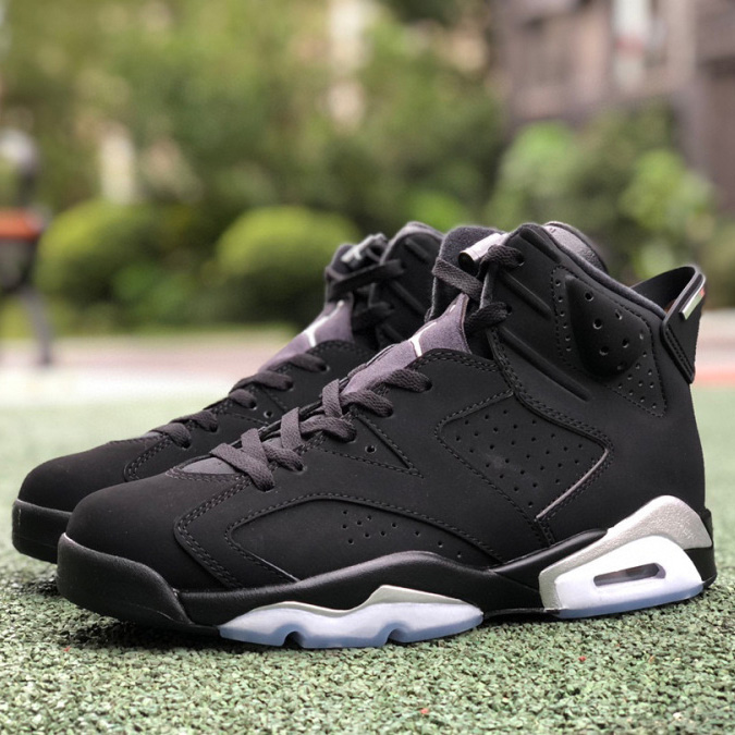 Air Jordan 6 “Black Chrome” Sneakers   DX2836-001 - FashionPlug