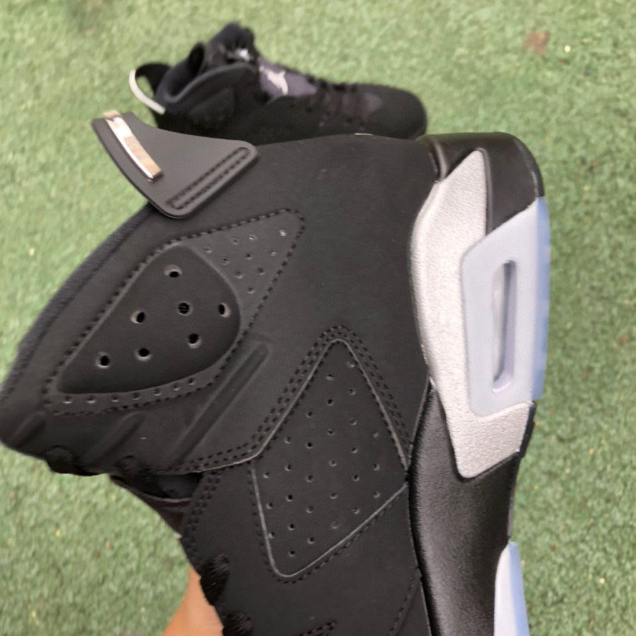 Air Jordan 6 “Black Chrome” Sneakers   DX2836-001 - FashionPlug