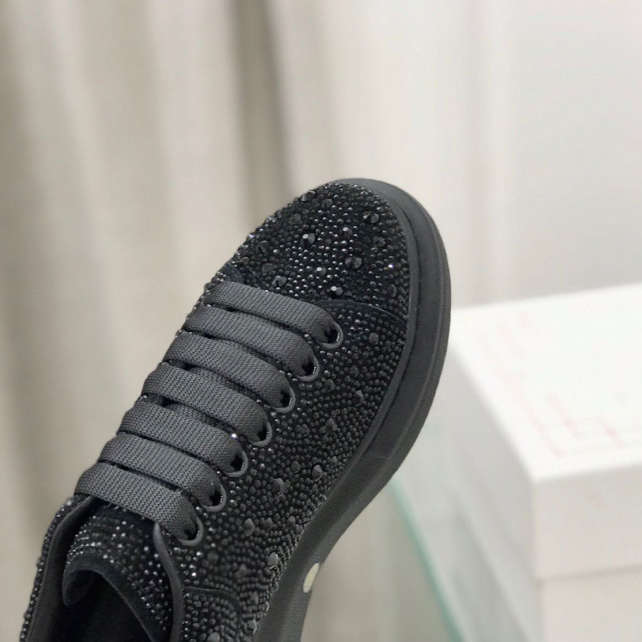 Alexander Mqueen Glitter Oversized Sneakers - FashionPlug