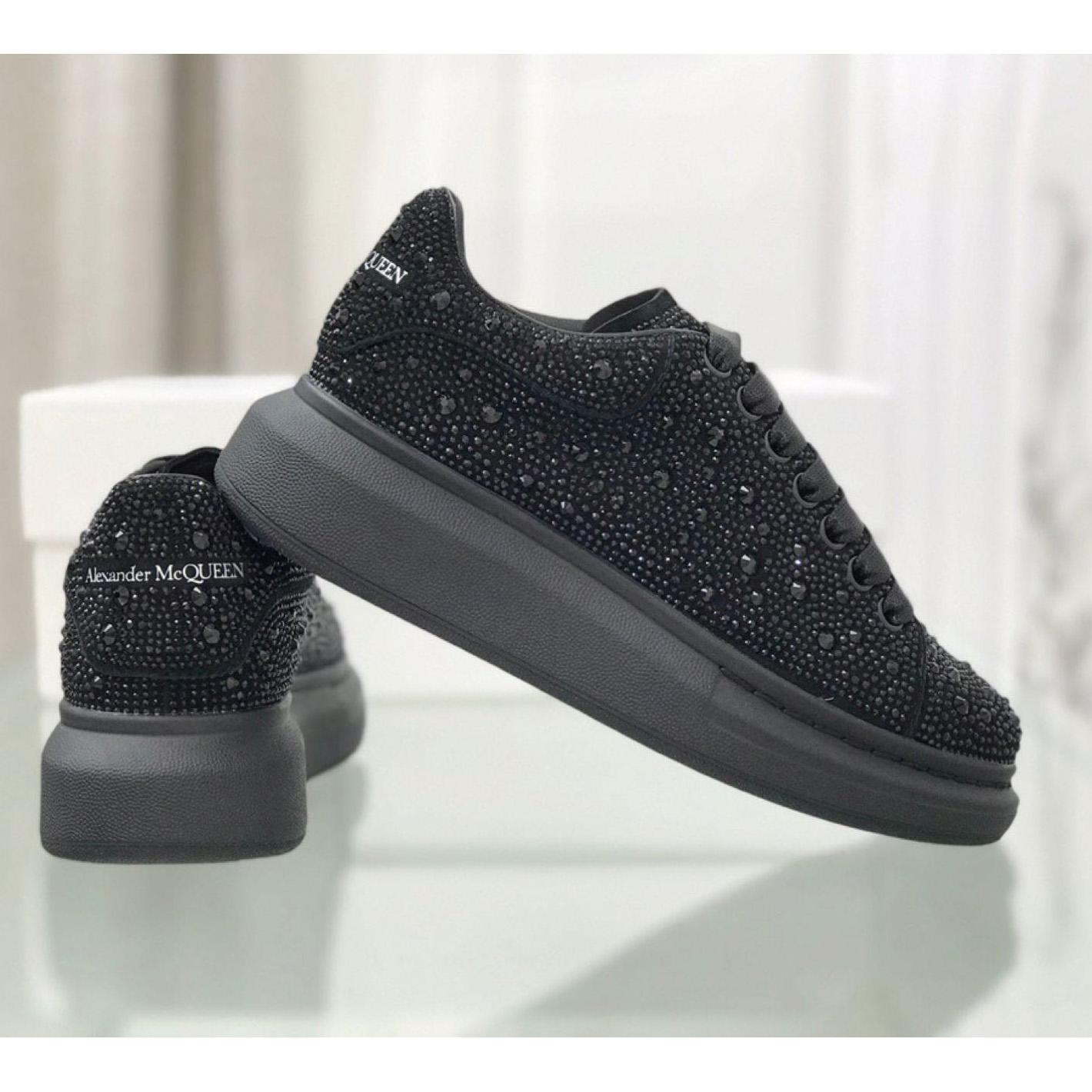 Alexander Mqueen Glitter Oversized Sneakers - FashionPlug