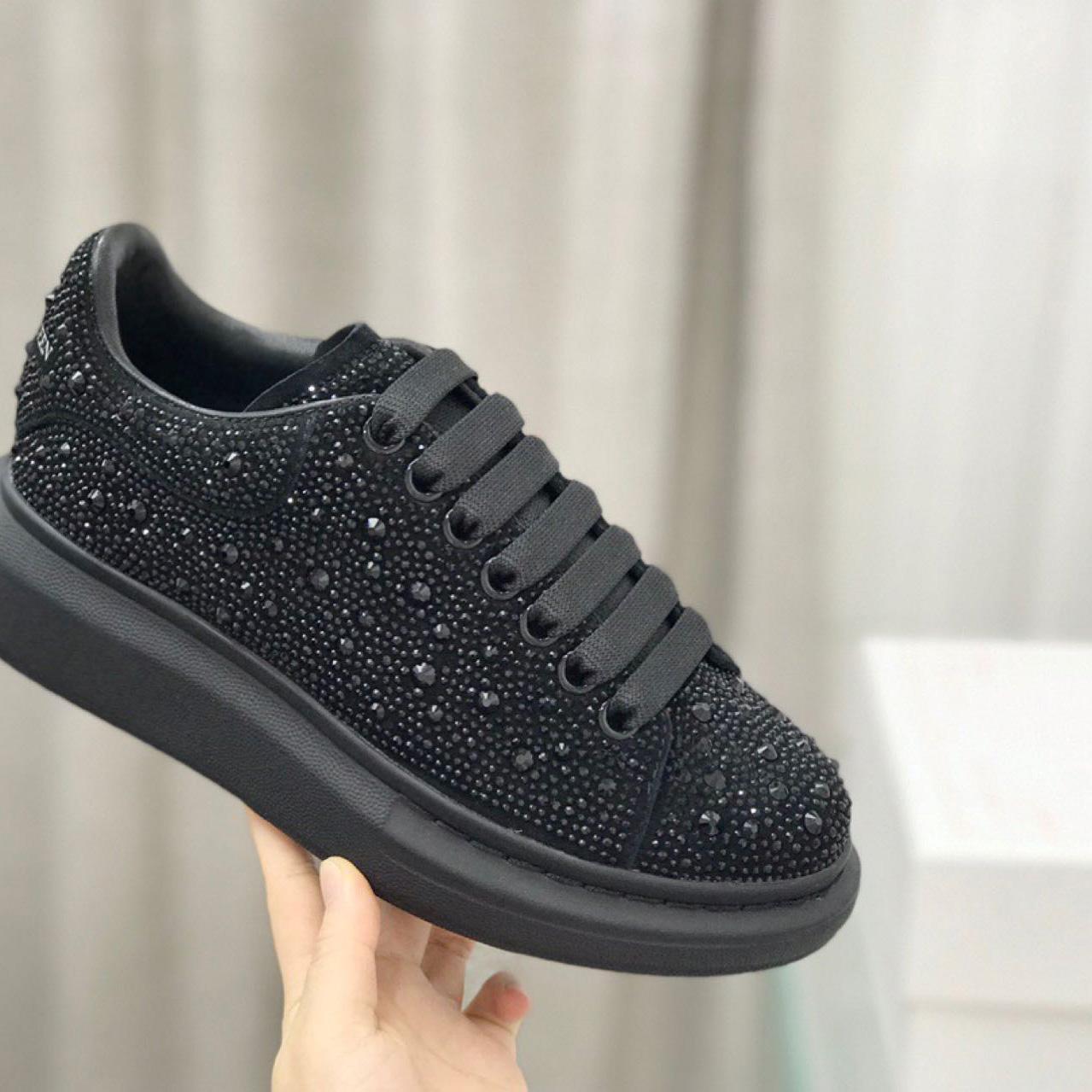 Alexander Mqueen Glitter Oversized Sneakers - FashionPlug