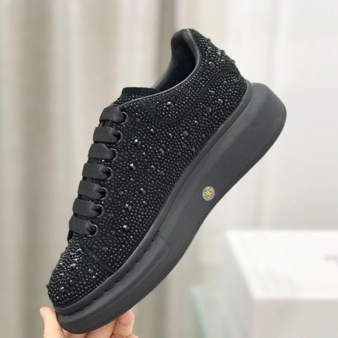 Alexander Mqueen Glitter Oversized Sneakers - FashionPlug
