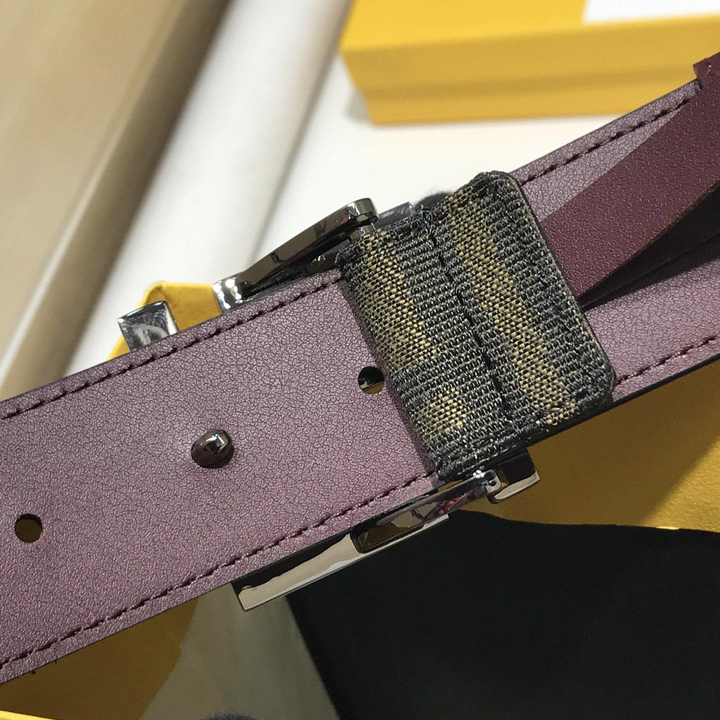 Fendi Brown Fabric Belt - FashionPlug
