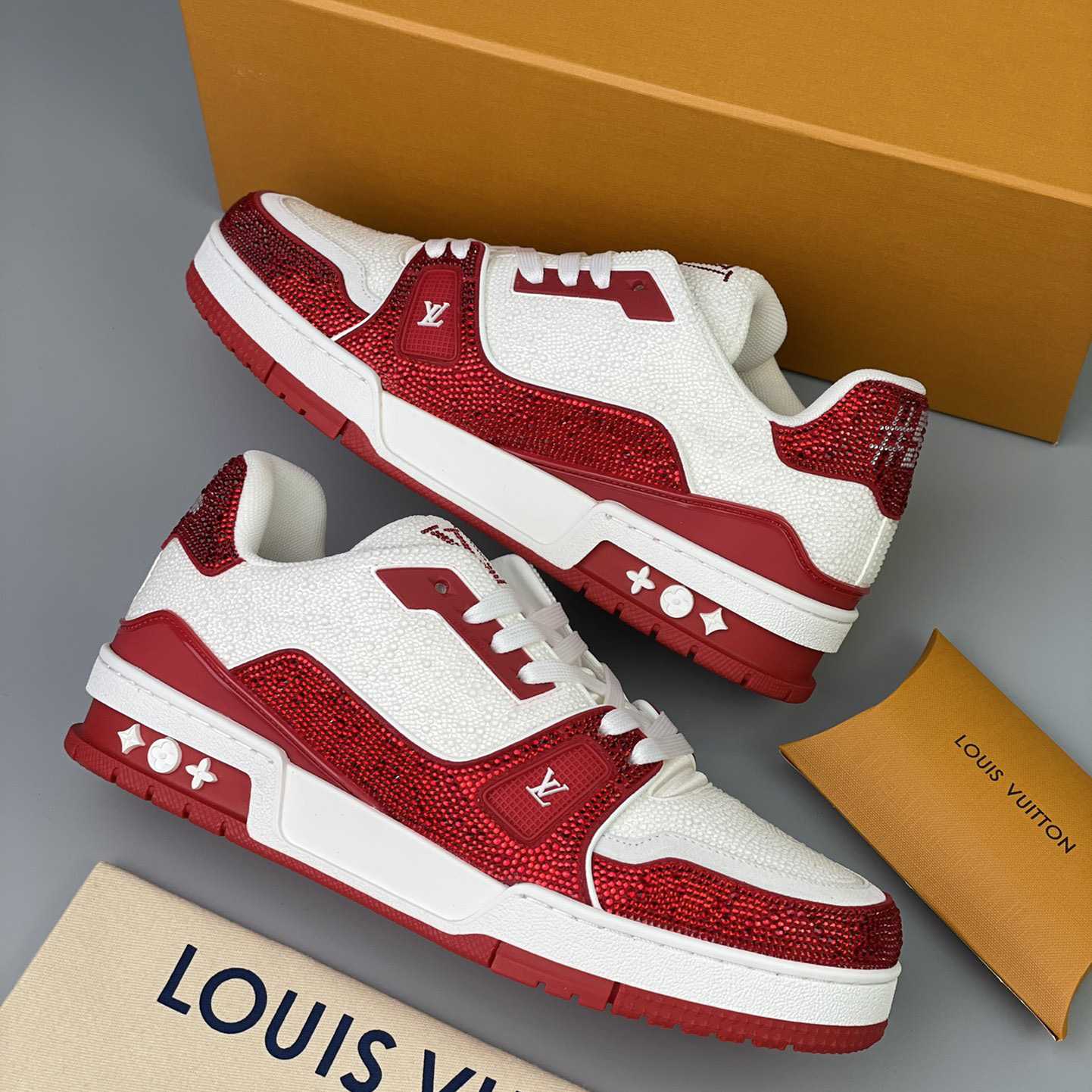 Louis Vuitton LV Trainer Sneaker     - FashionPlug