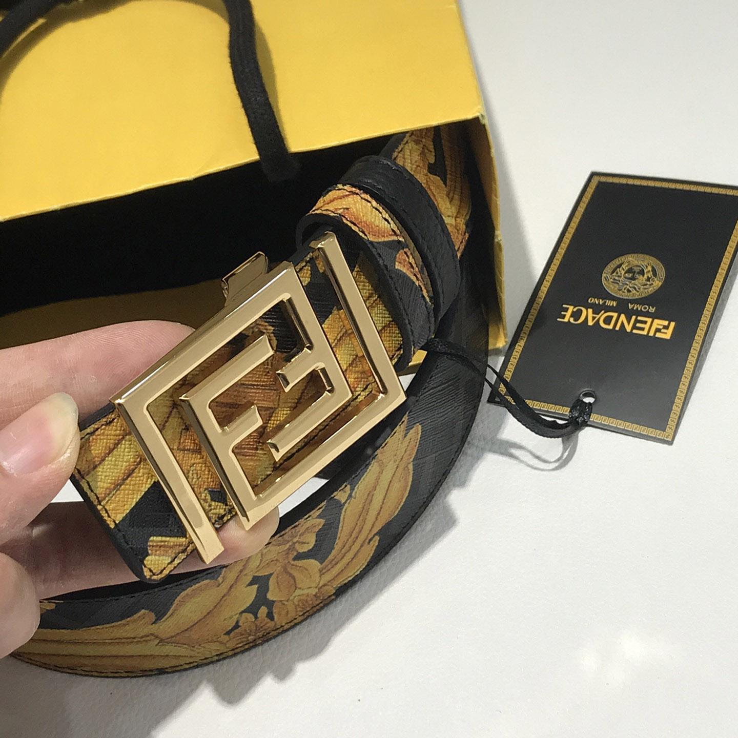 Versace Fendace Reversible Belt - FashionPlug