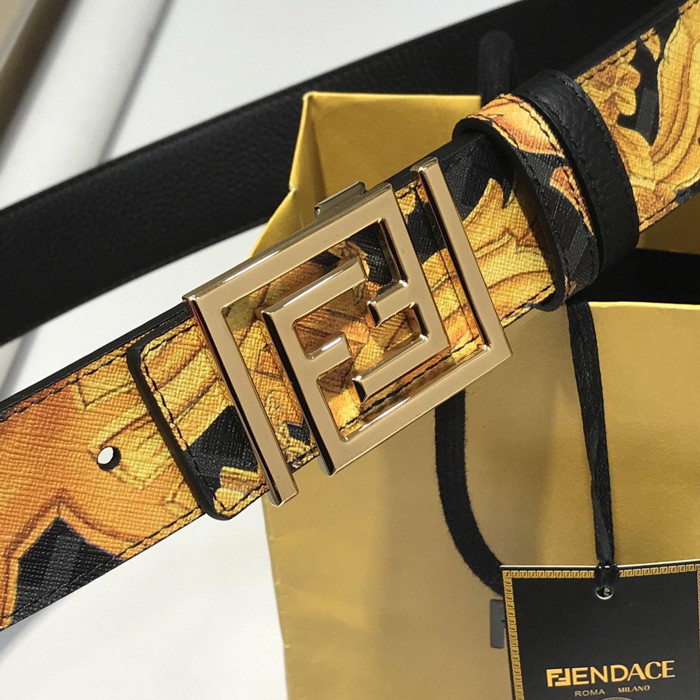 Versace Fendace Reversible Belt - FashionPlug
