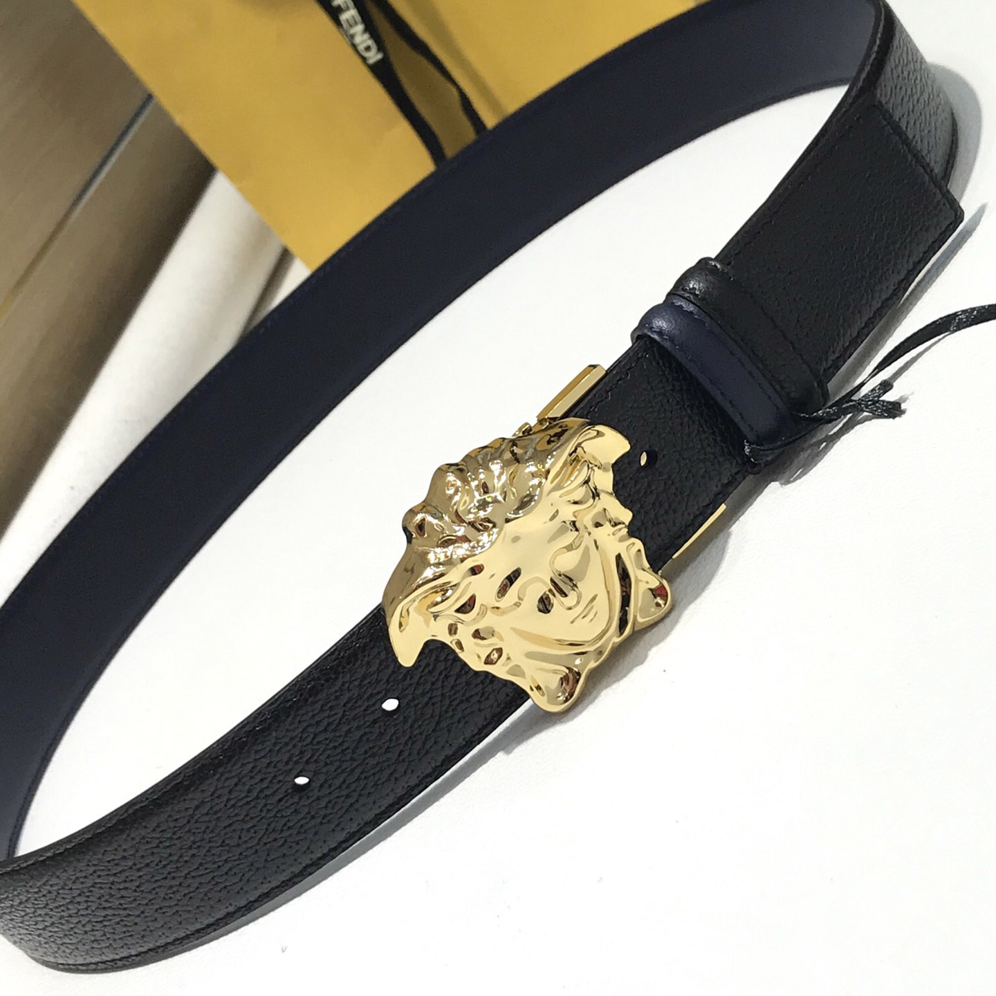 Versace Reversible Leather Belt  - FashionPlug