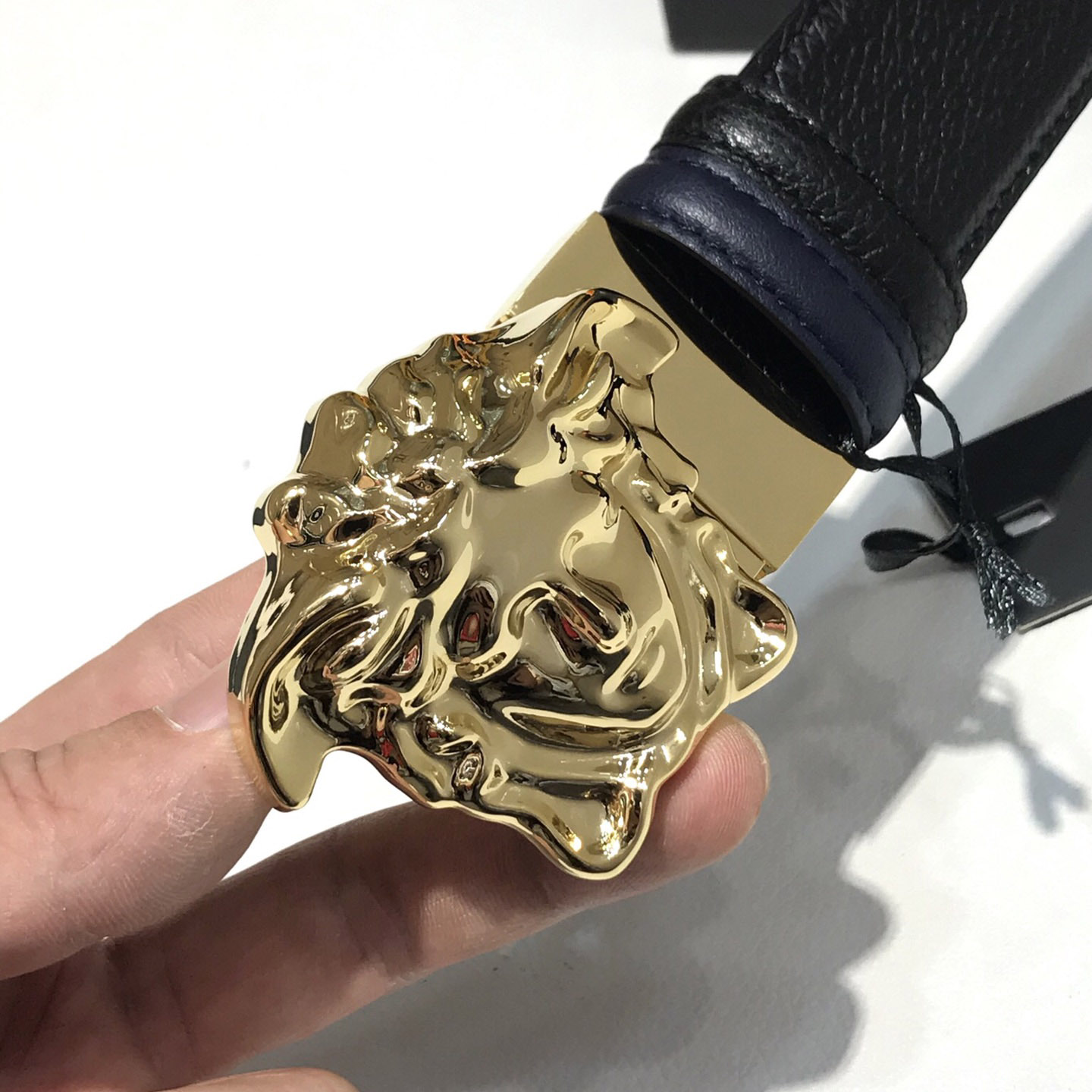 Versace Reversible Leather Belt  - FashionPlug