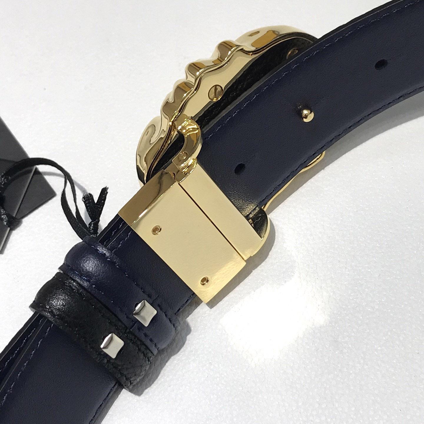 Versace Reversible Leather Belt  - FashionPlug