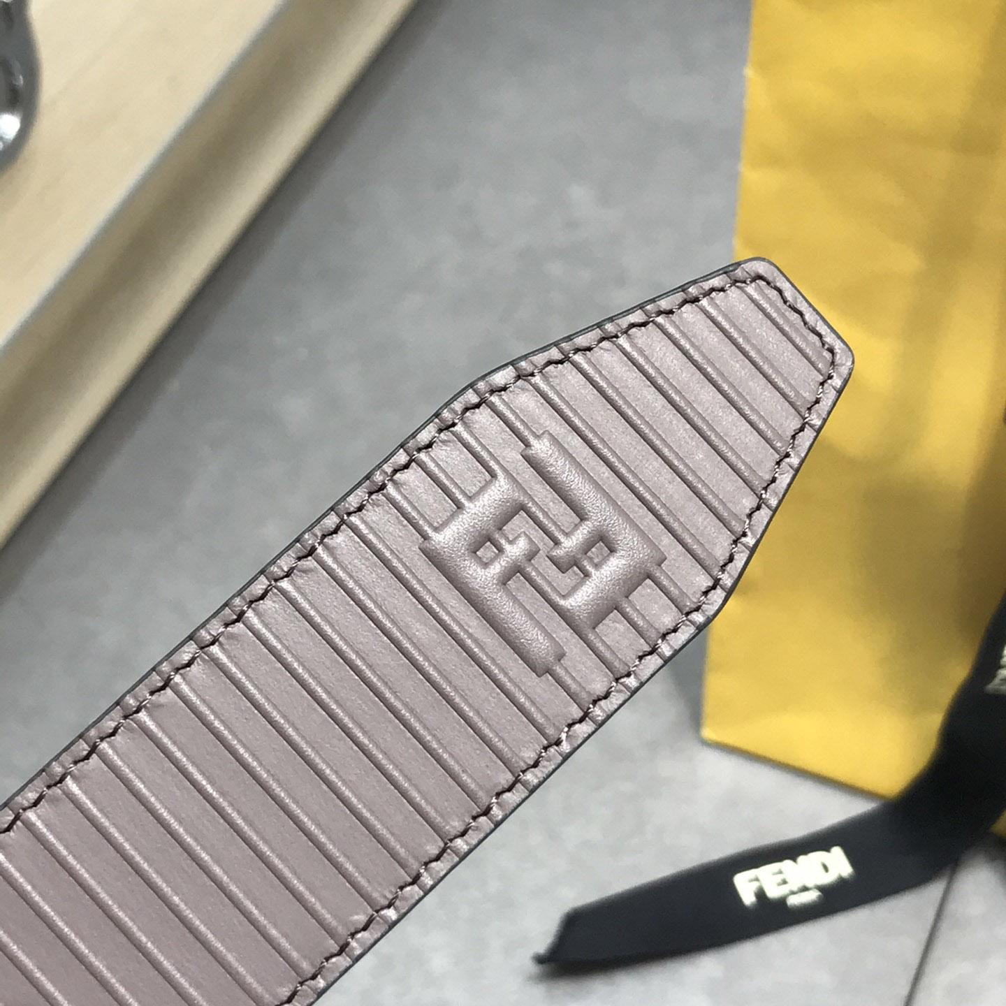 Fendi Brown Leather Belt - FashionPlug