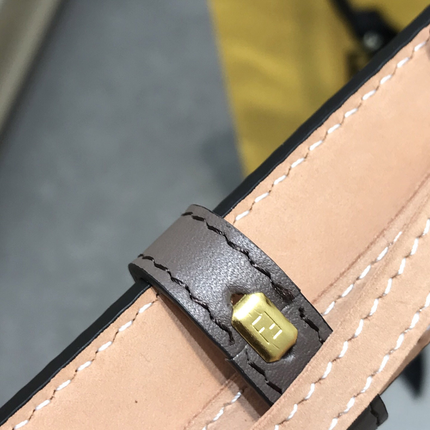 Fendi Brown Leather Belt - FashionPlug