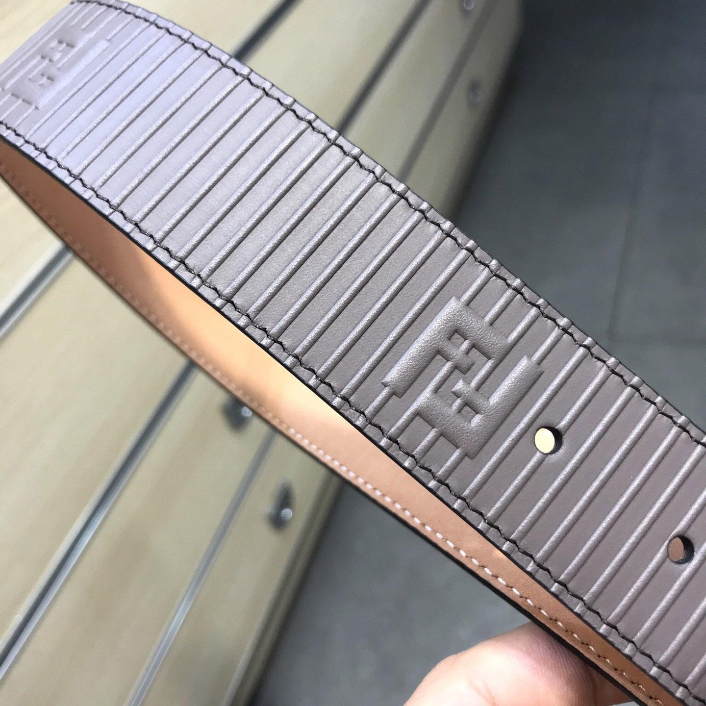 Fendi Brown Leather Belt - FashionPlug