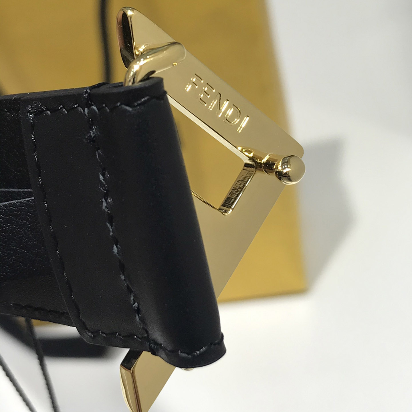 Fendi Black Leather Belt - FashionPlug