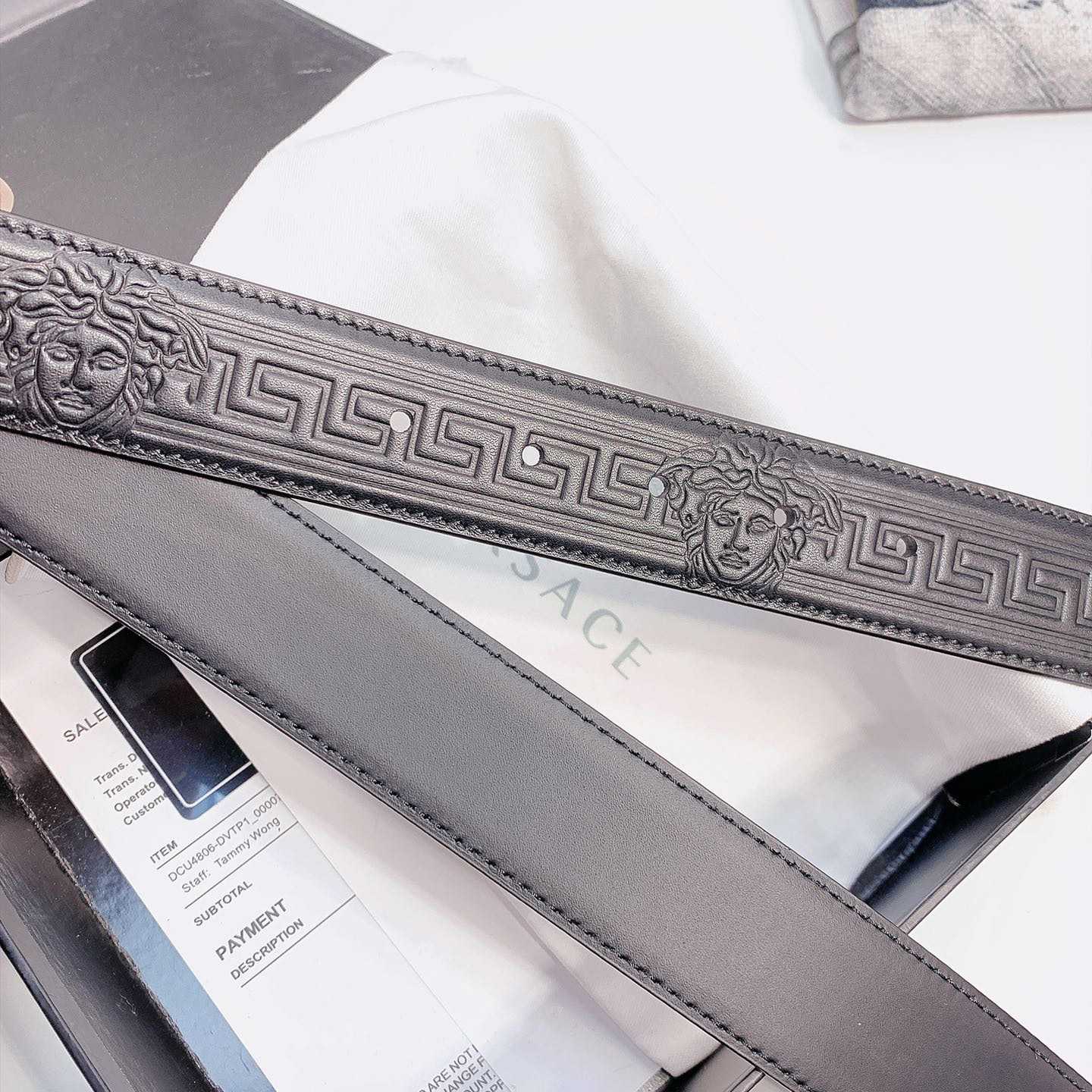Versace Leather Belt - FashionPlug