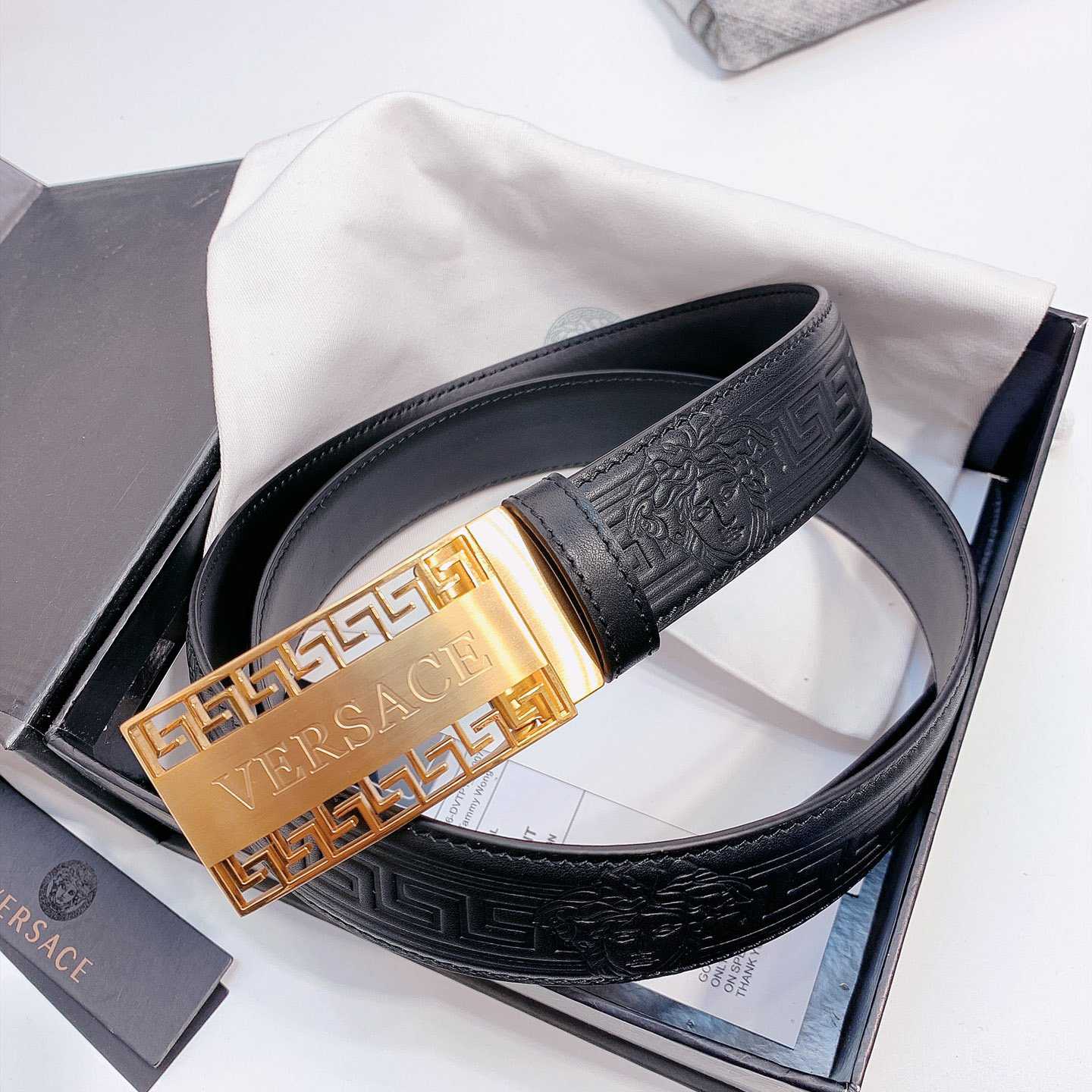 Versace Leather Belt - FashionPlug