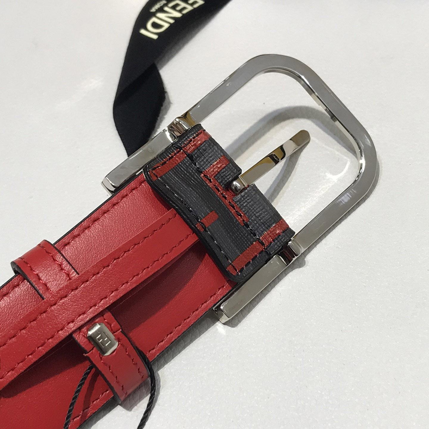 Fendi Reversible Leather Belt - FashionPlug