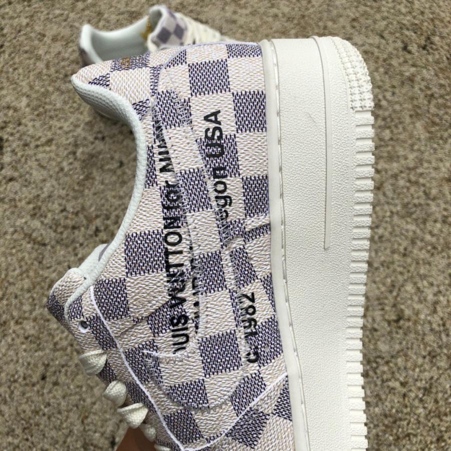 Louis Vuitton LV x Nike Air Force 1 x off-White Sneaker       LV DJ46 - FashionPlug