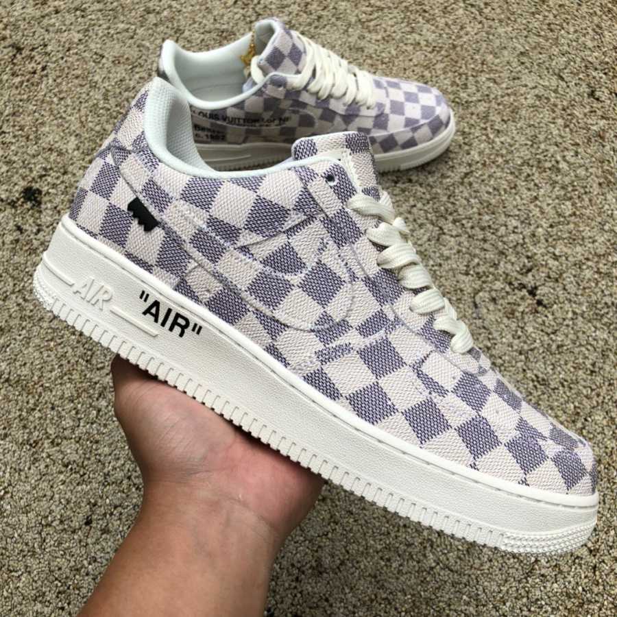 Louis Vuitton LV x Nike Air Force 1 x off-White Sneaker       LV DJ46 - FashionPlug