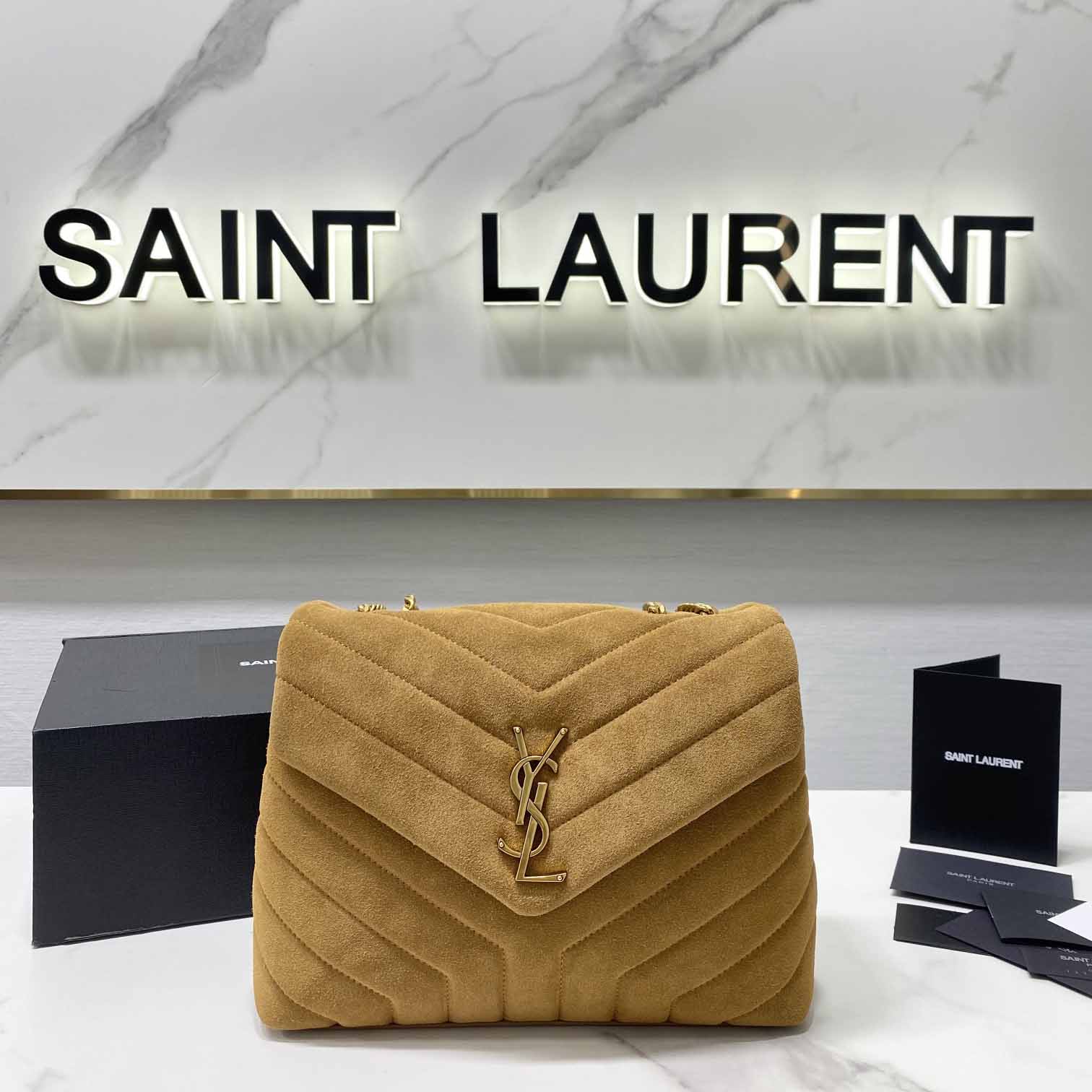 Saint Laurent Loulou Medium Shoulder Bag(25cm)    392277 - FashionPlug