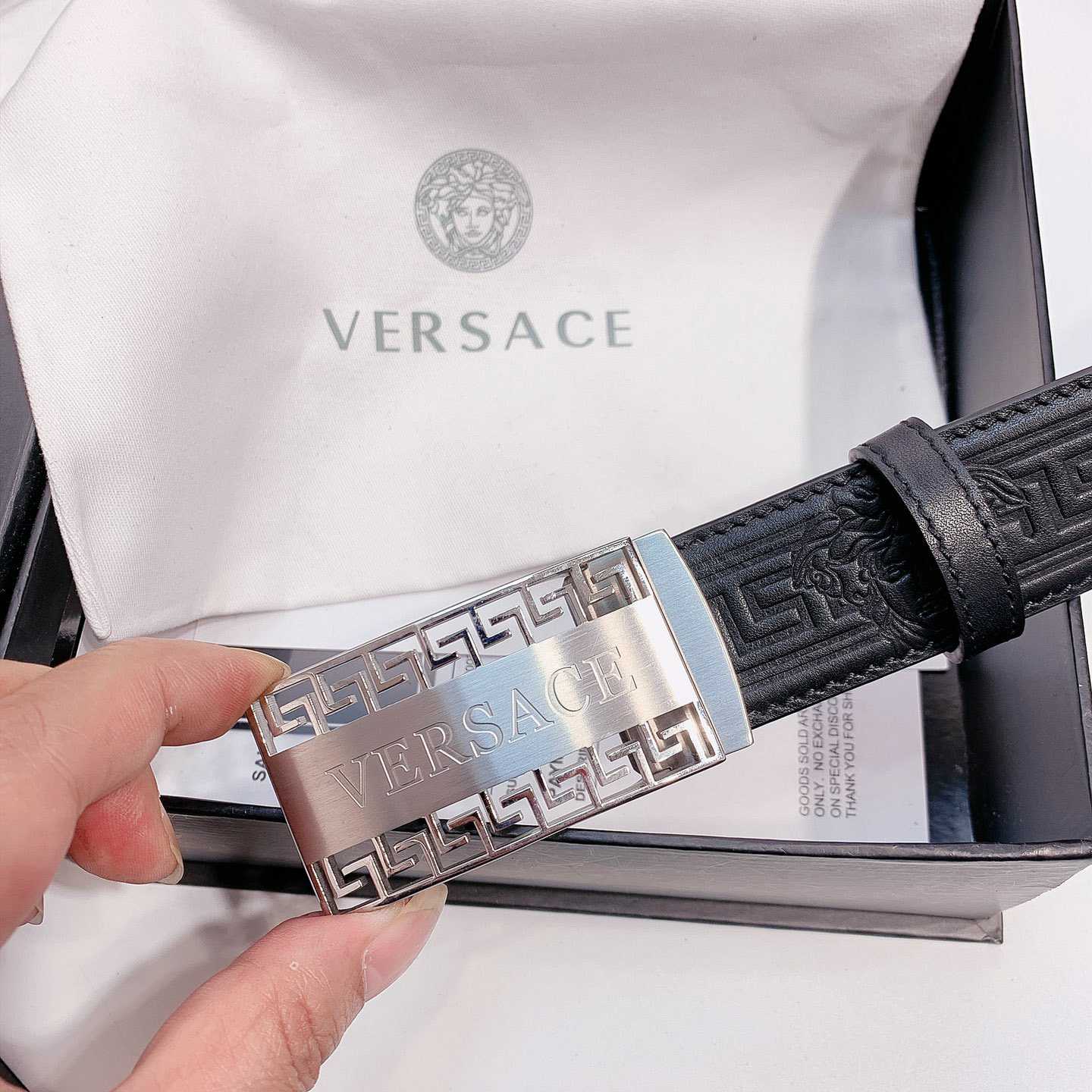 Versace Leather Belt - FashionPlug