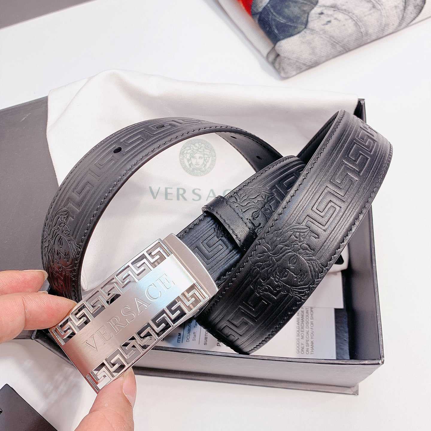Versace Leather Belt - FashionPlug