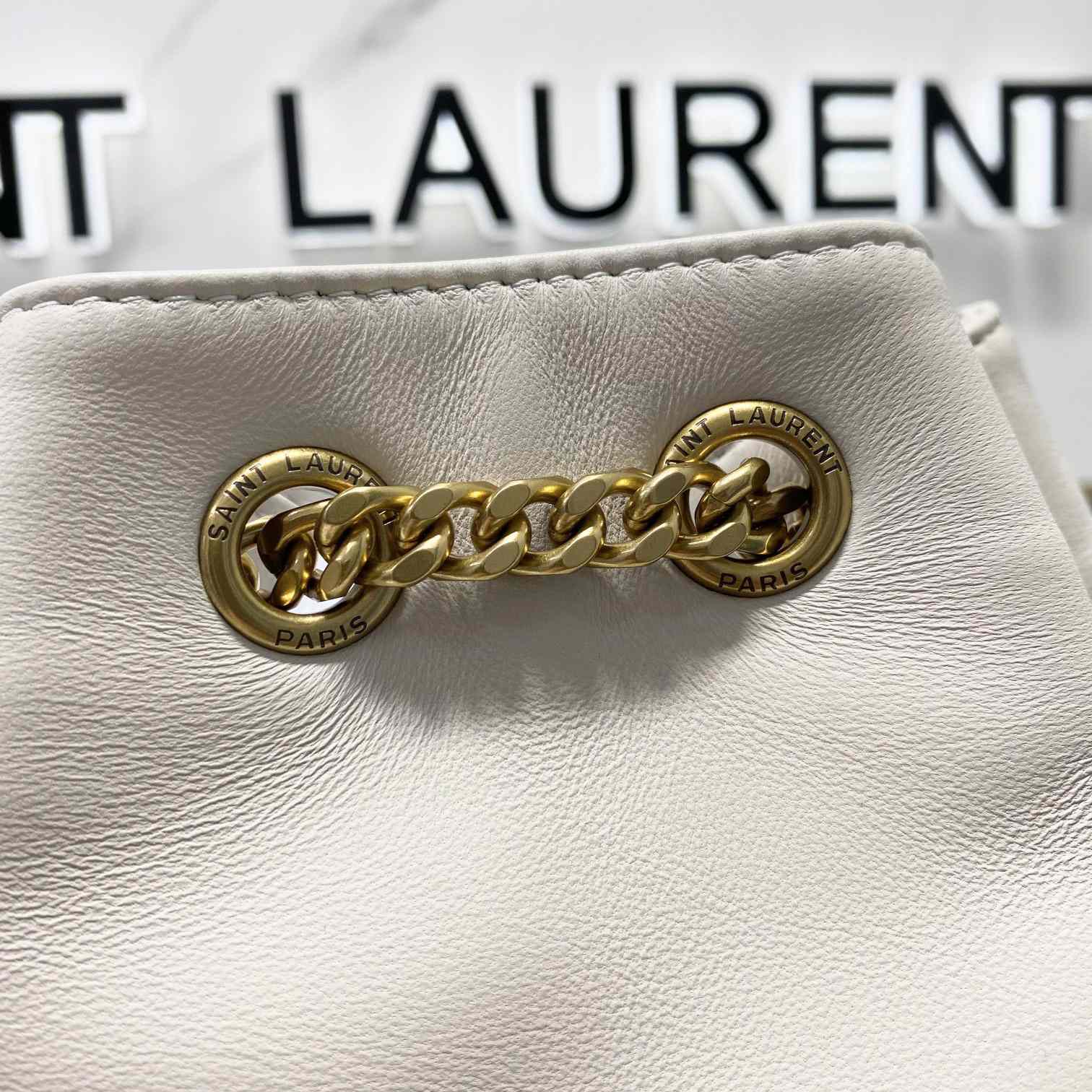 Saint Laurent Joe Drawstring Quilted Backpack(22-29-15cm) - FashionPlug